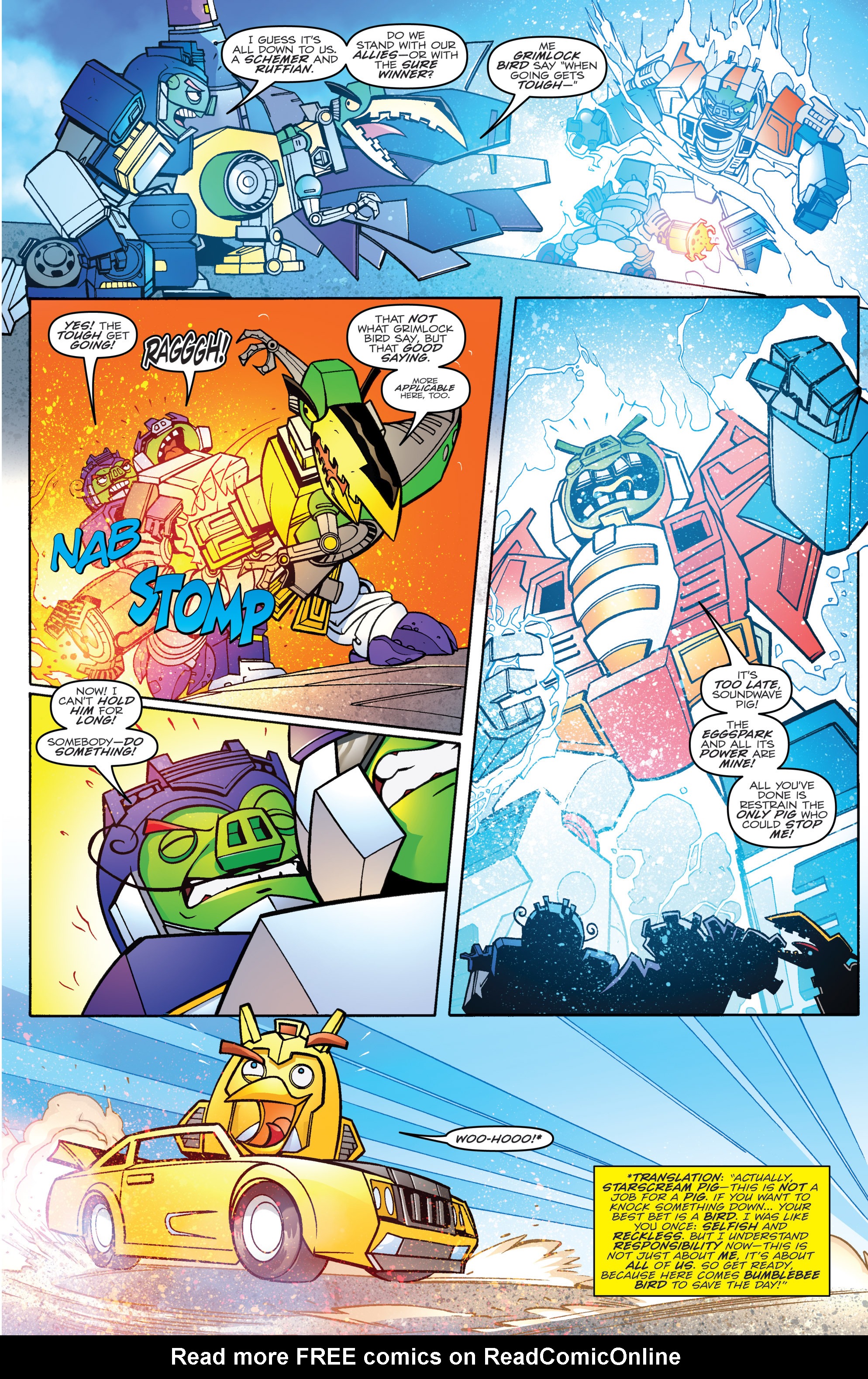 Read online Angry Birds Transformers comic -  Issue #4 - 17