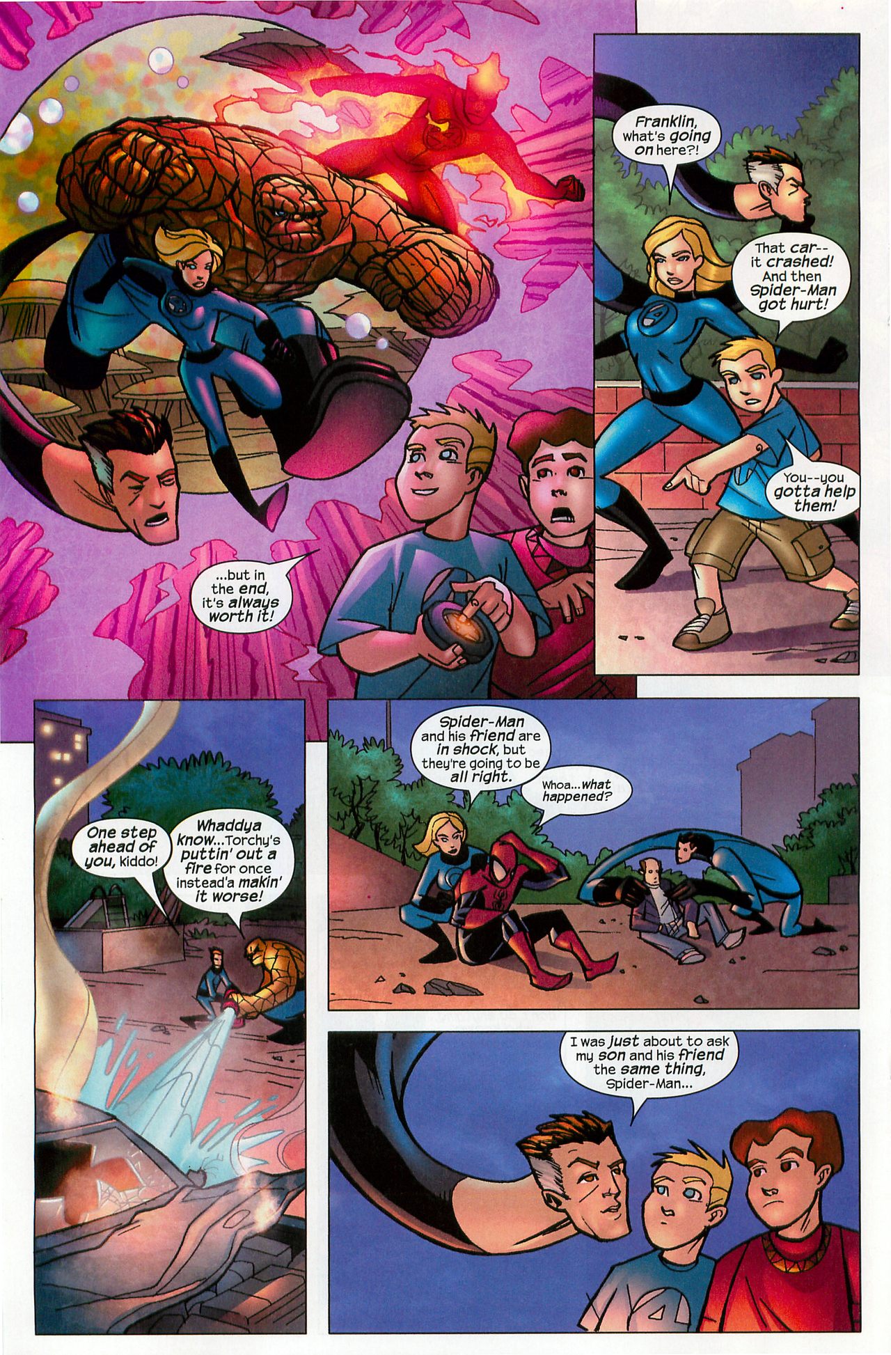 Read online Spider-Man and the Fantastic Four in Hard Choices comic -  Issue # Full - 16