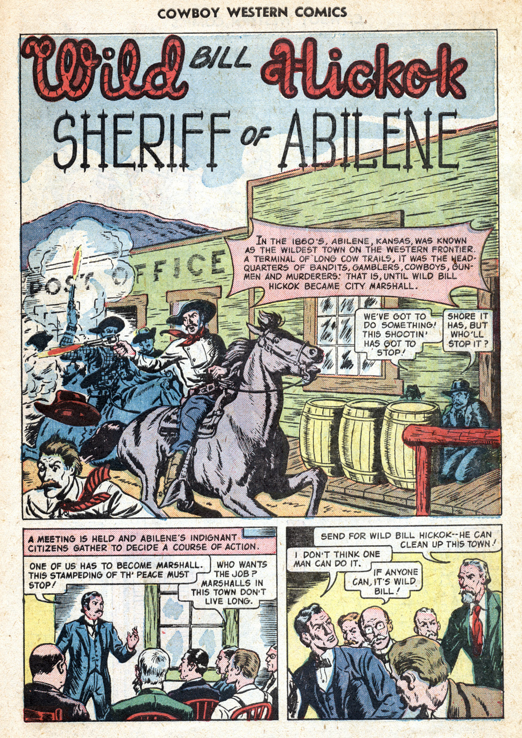 Read online Cowboy Western Comics (1948) comic -  Issue #32 - 31