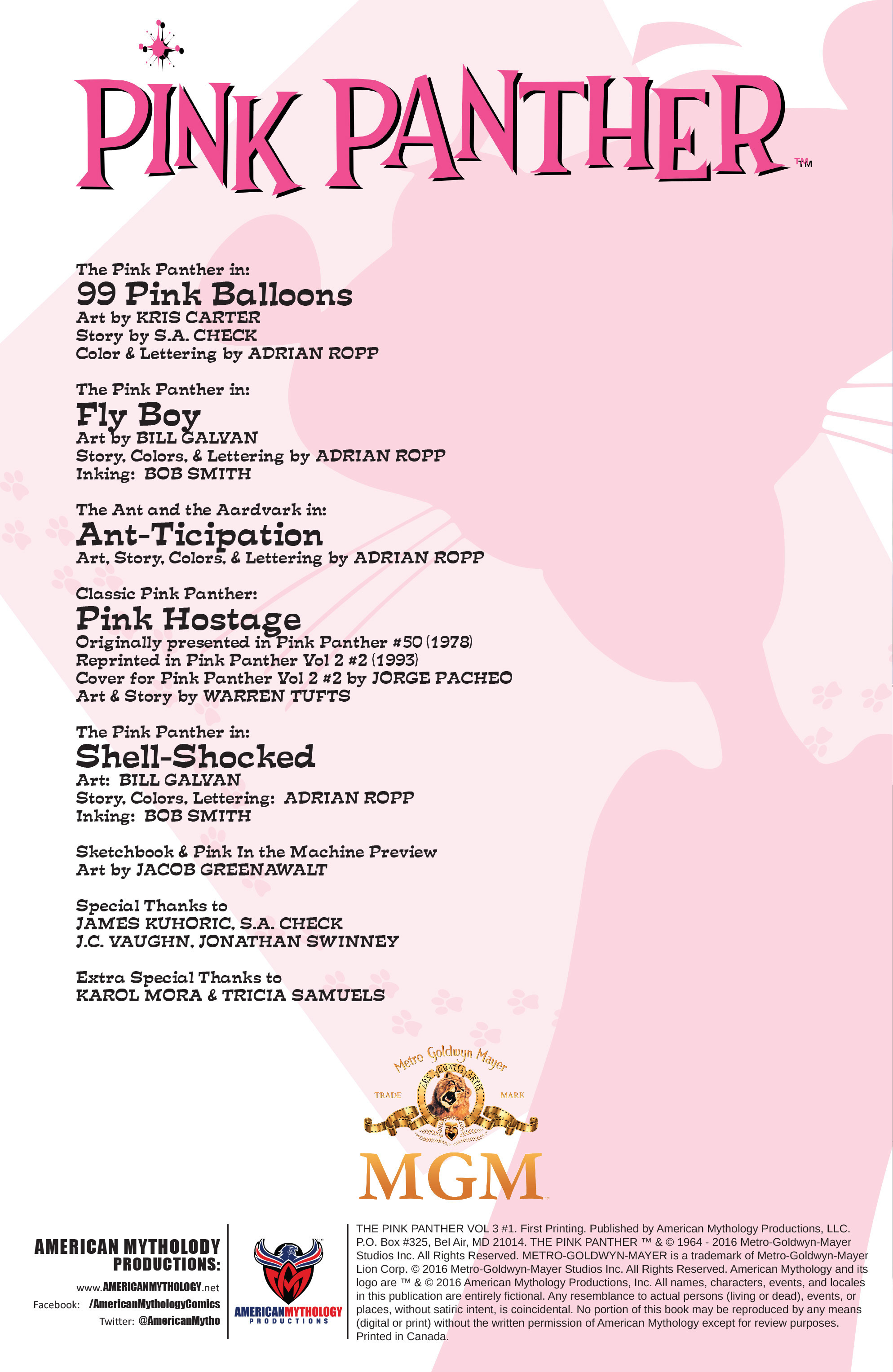 Read online The Pink Panther comic -  Issue #1 - 2