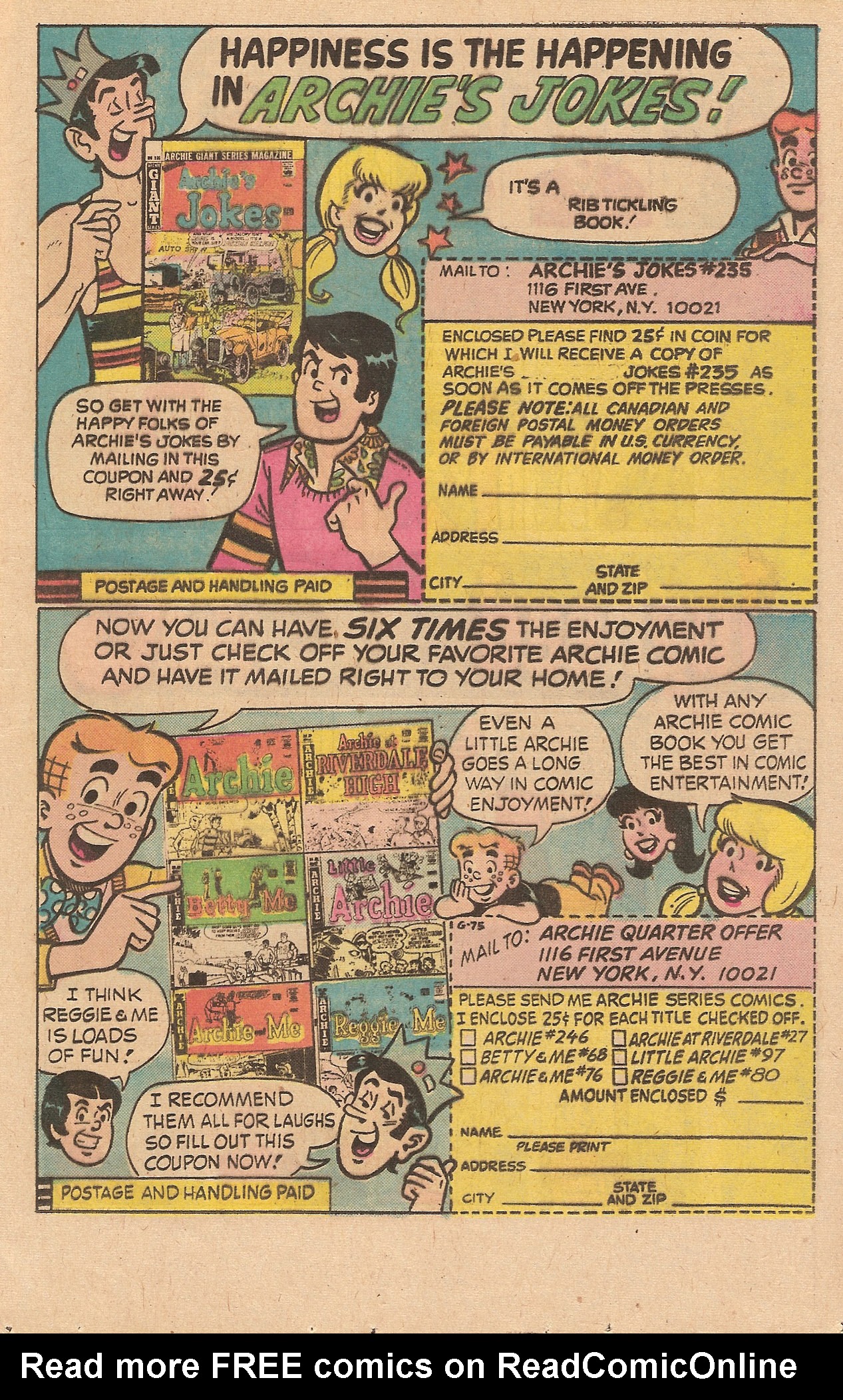 Read online Jughead's Jokes comic -  Issue #44 - 17