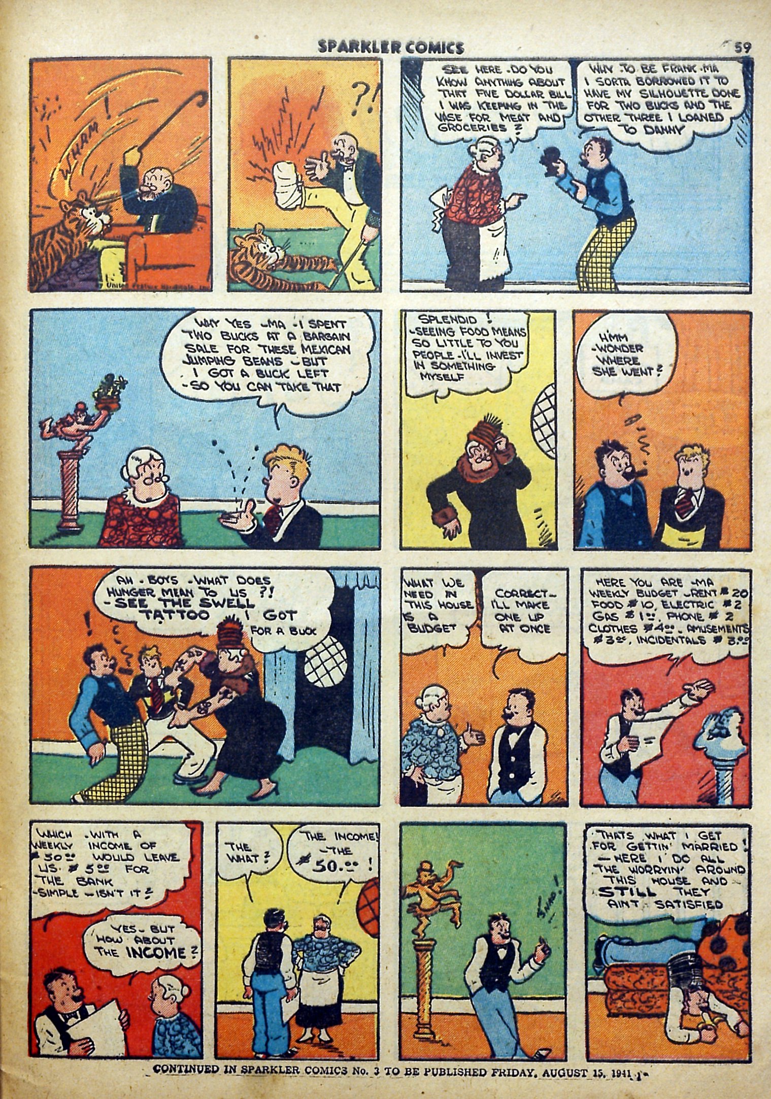 Read online Sparkler Comics comic -  Issue #2 - 55