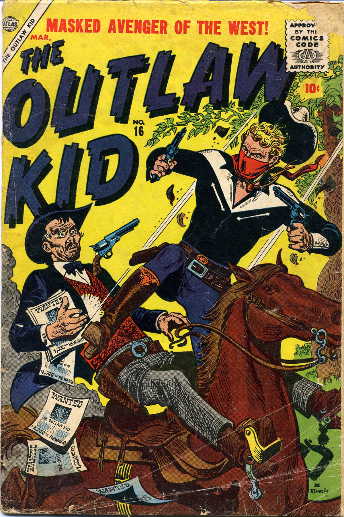 Read online The Outlaw Kid (1954) comic -  Issue #16 - 1