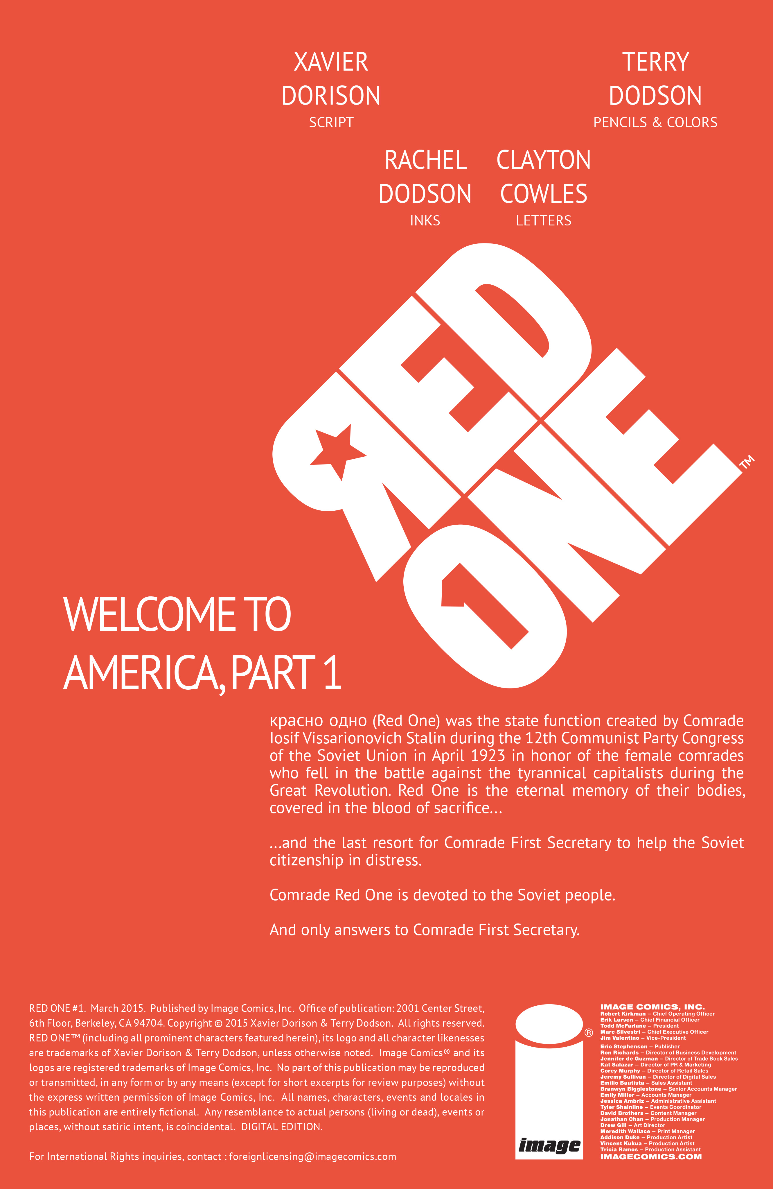 Read online Red One comic -  Issue #1 - 2