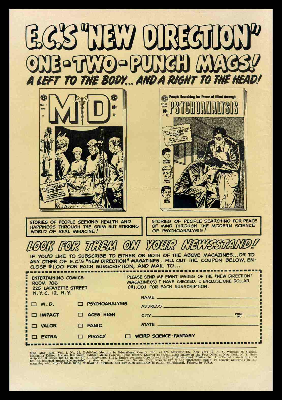 Read online MAD comic -  Issue #23 - 2