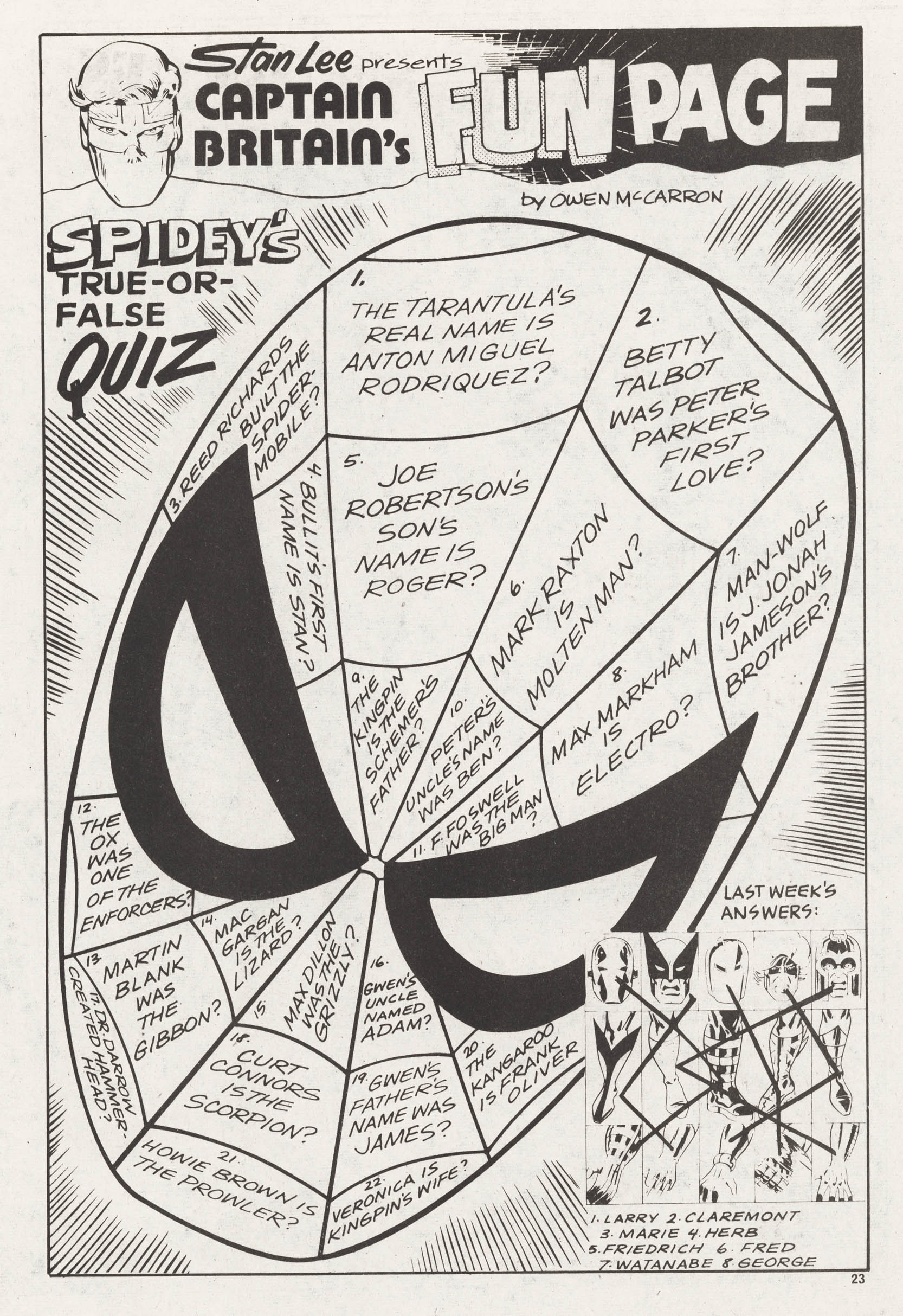 Read online Captain Britain (1976) comic -  Issue #26 - 23