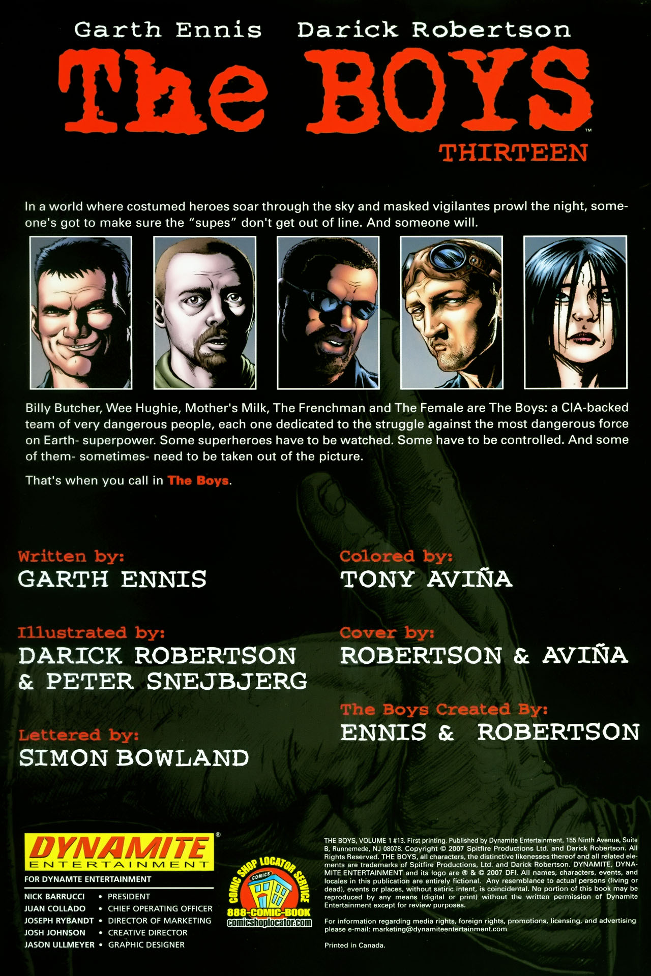 Read online The Boys comic -  Issue #13 - 2