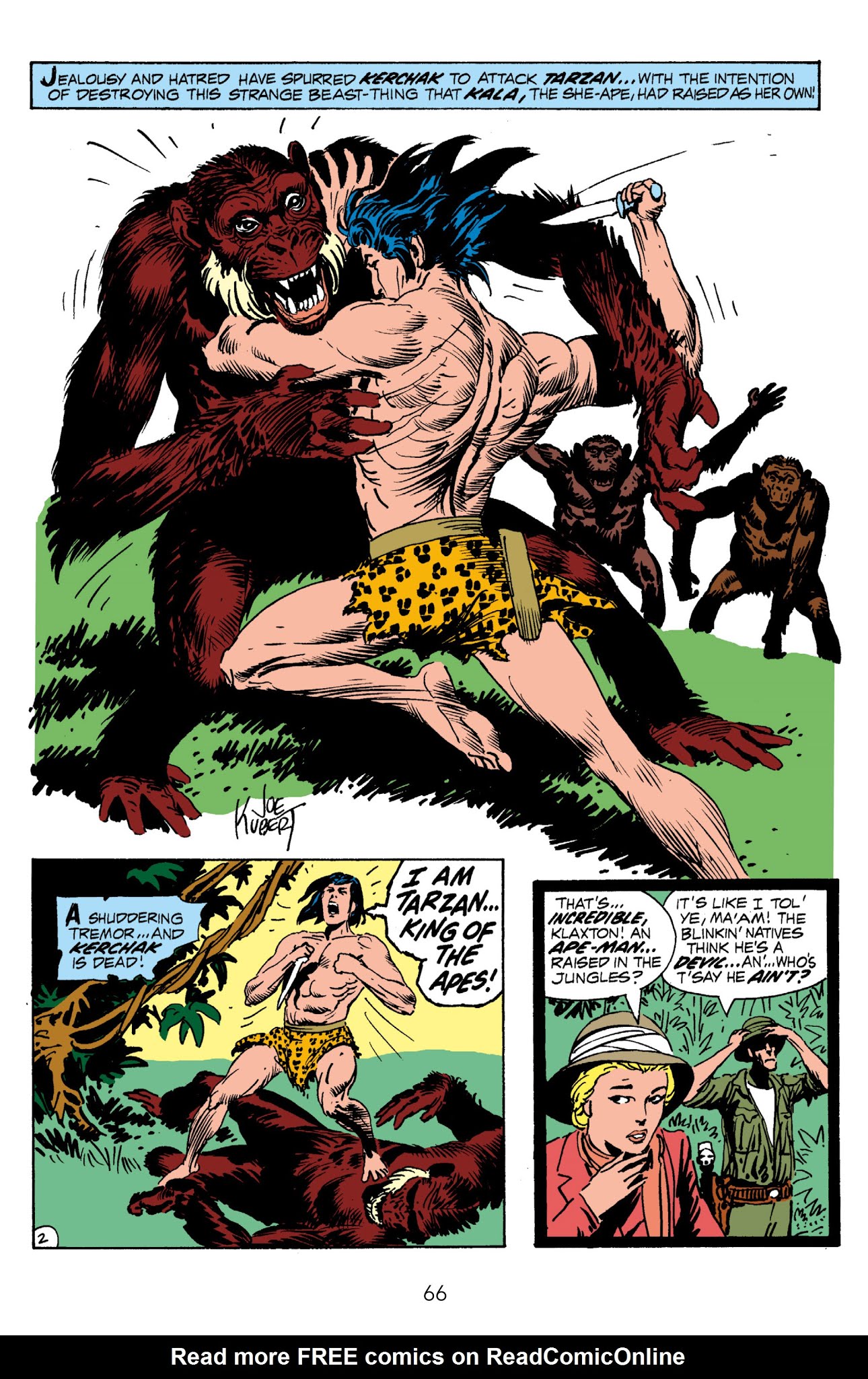 Read online Edgar Rice Burroughs' Tarzan The Joe Kubert Years comic -  Issue # TPB 1 (Part 1) - 66