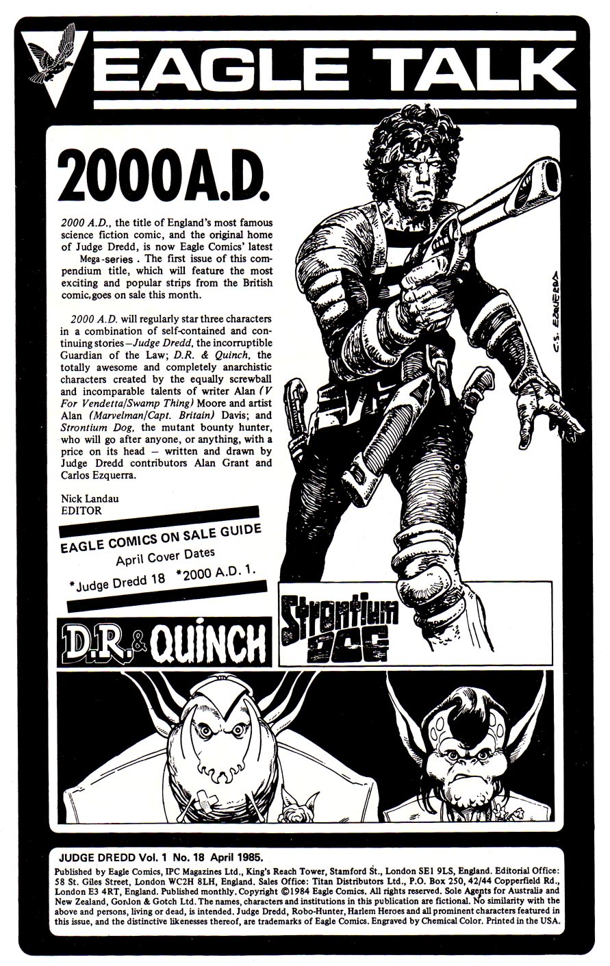 Read online Judge Dredd (1983) comic -  Issue #18 - 2