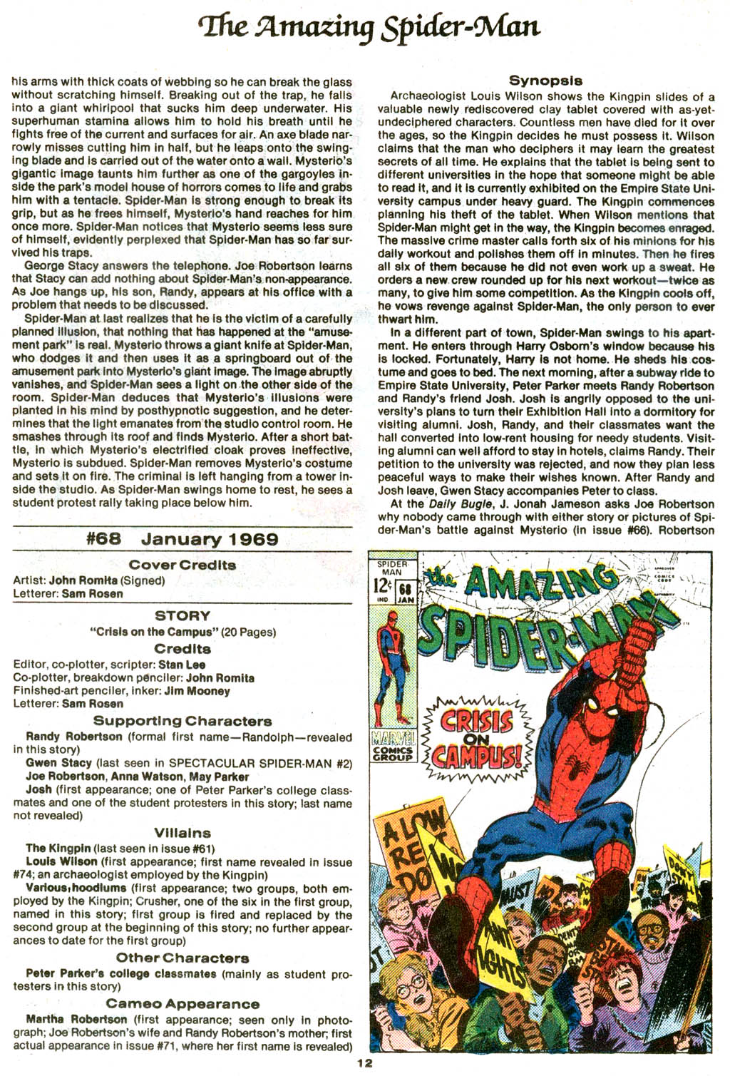 Read online The Official Marvel Index to The Amazing Spider-Man comic -  Issue #3 - 14