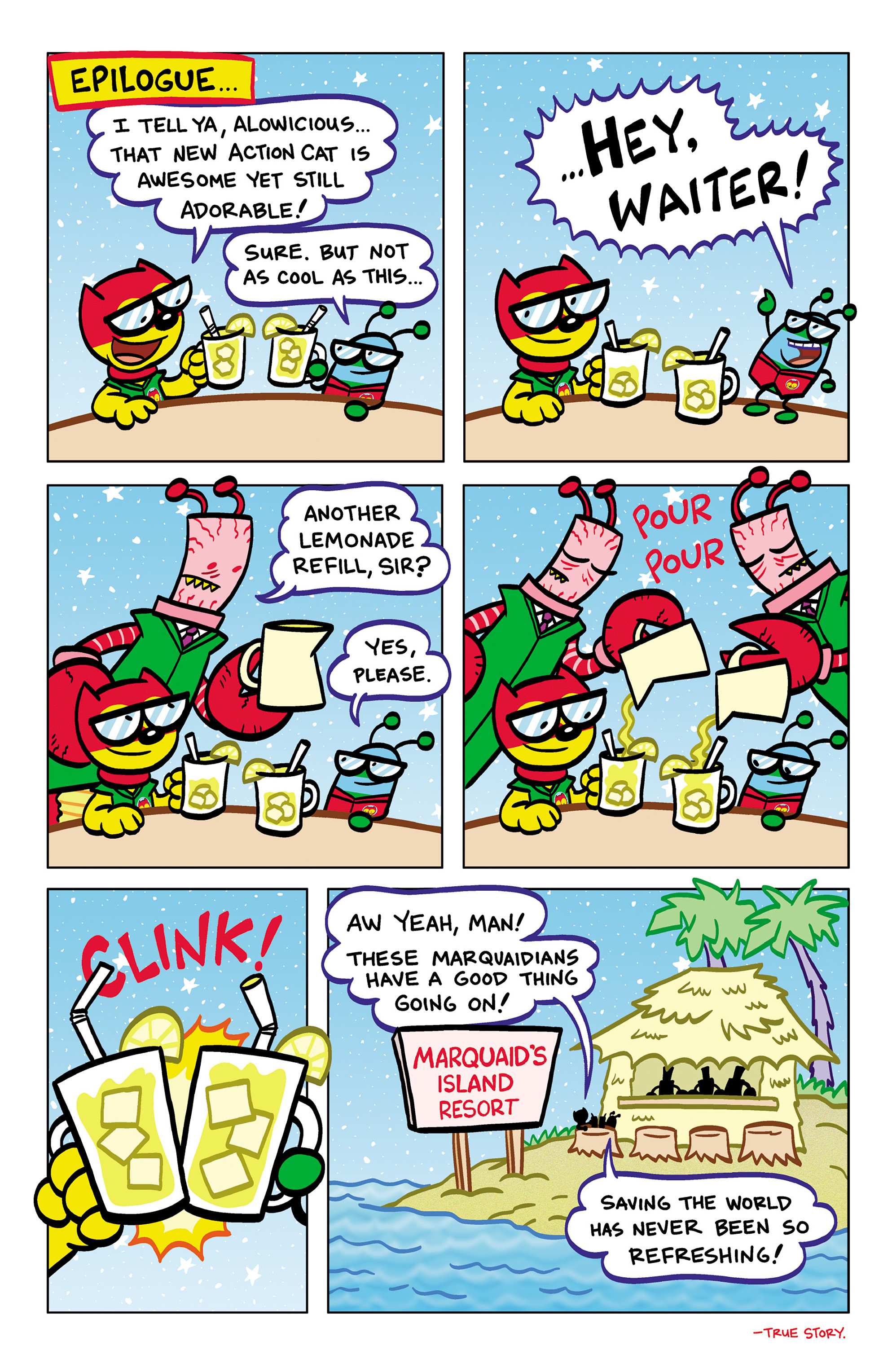 Read online Aw Yeah Comics: Action Cat & Adventure Bug comic -  Issue #4 - 24