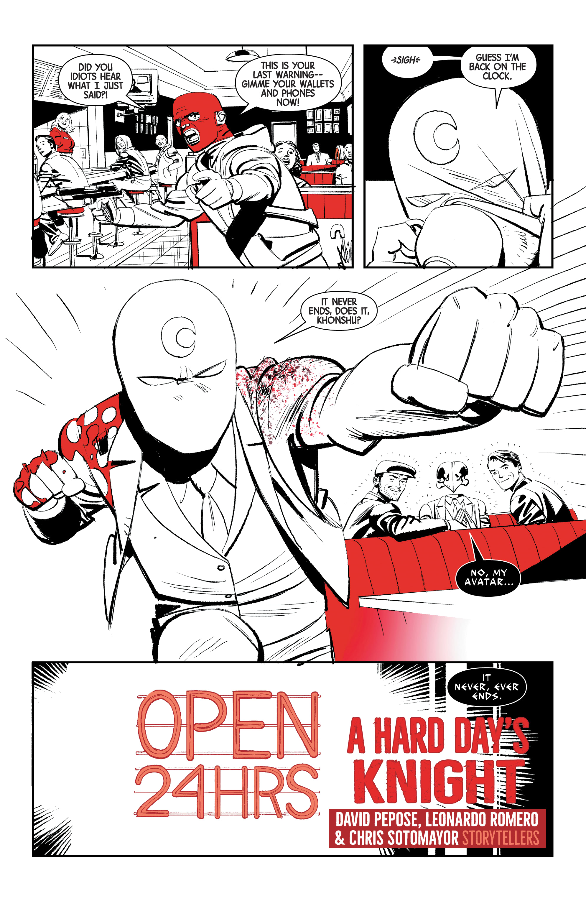 Read online Moon Knight: Black, White & Blood comic -  Issue #2 - 22