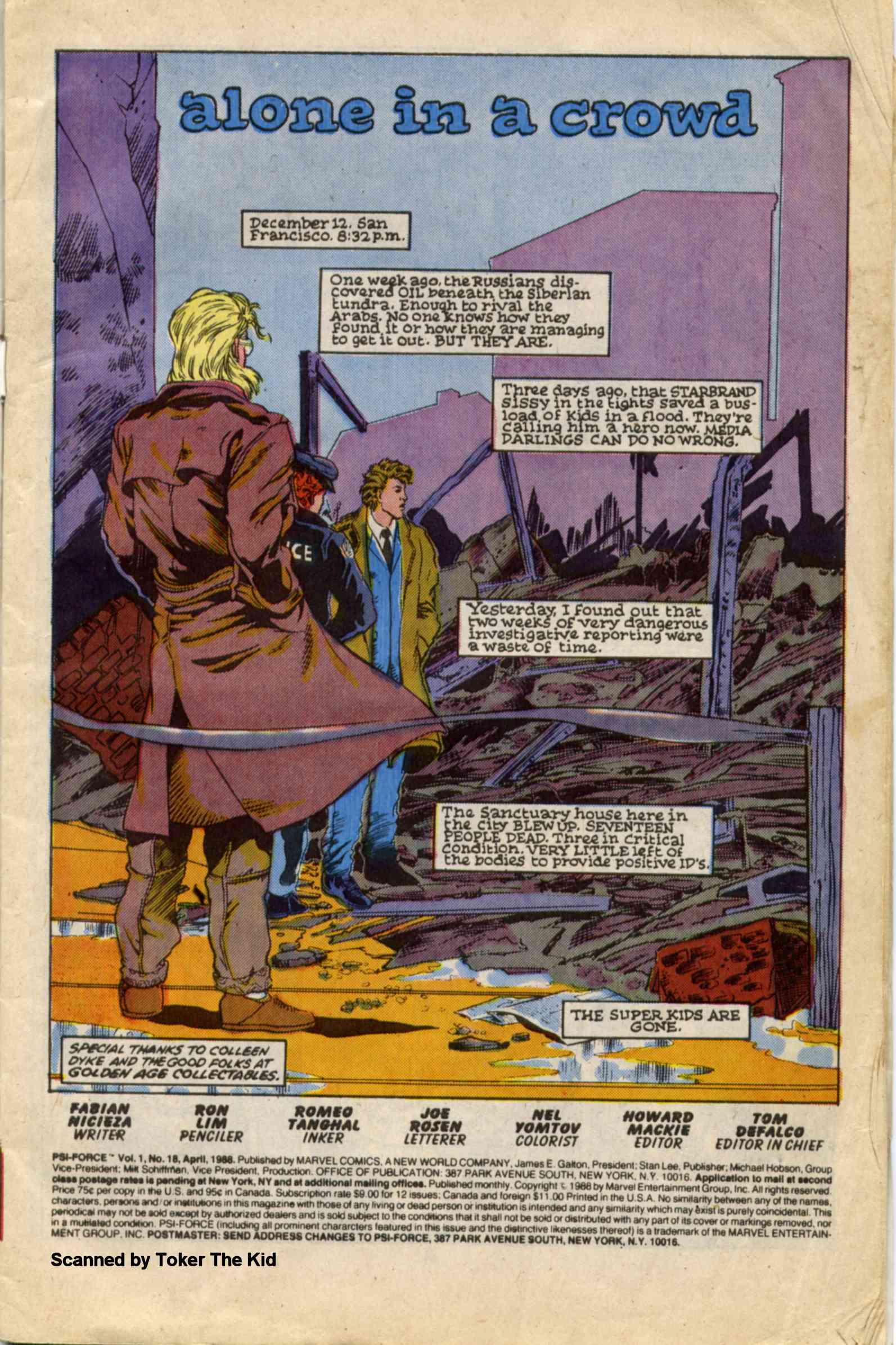 Read online Psi-Force comic -  Issue #18 - 2