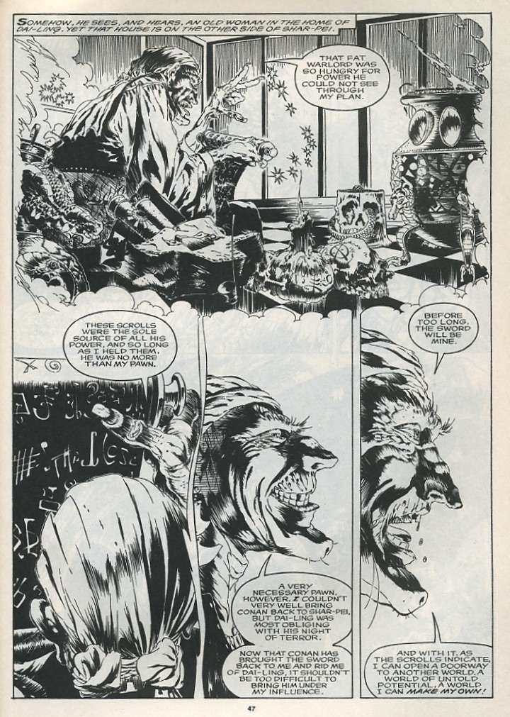Read online The Savage Sword Of Conan comic -  Issue #175 - 49