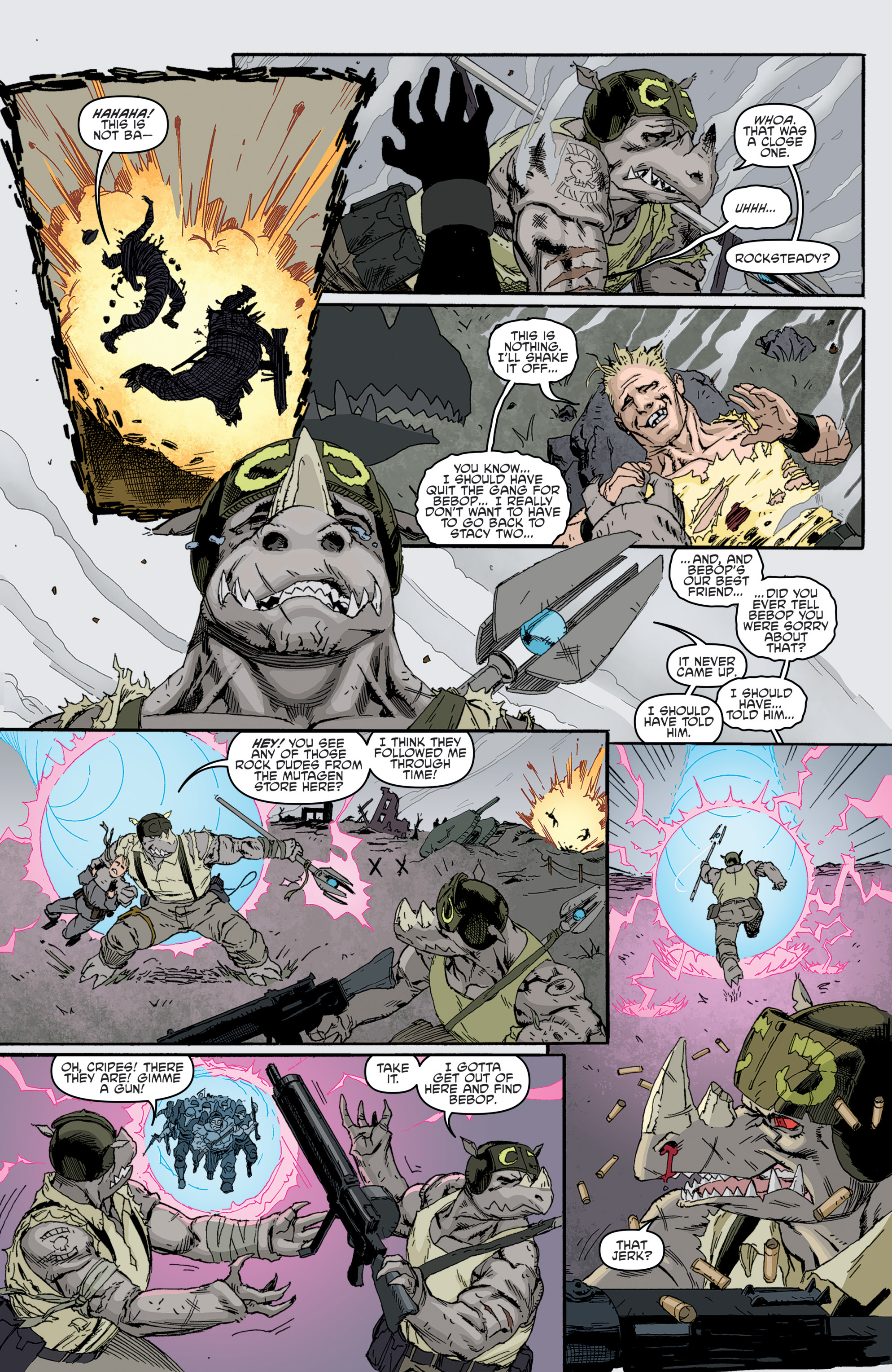 Read online Teenage Mutant Ninja Turtles Bebop & Rocksteady Destroy Everything comic -  Issue #4 - 11