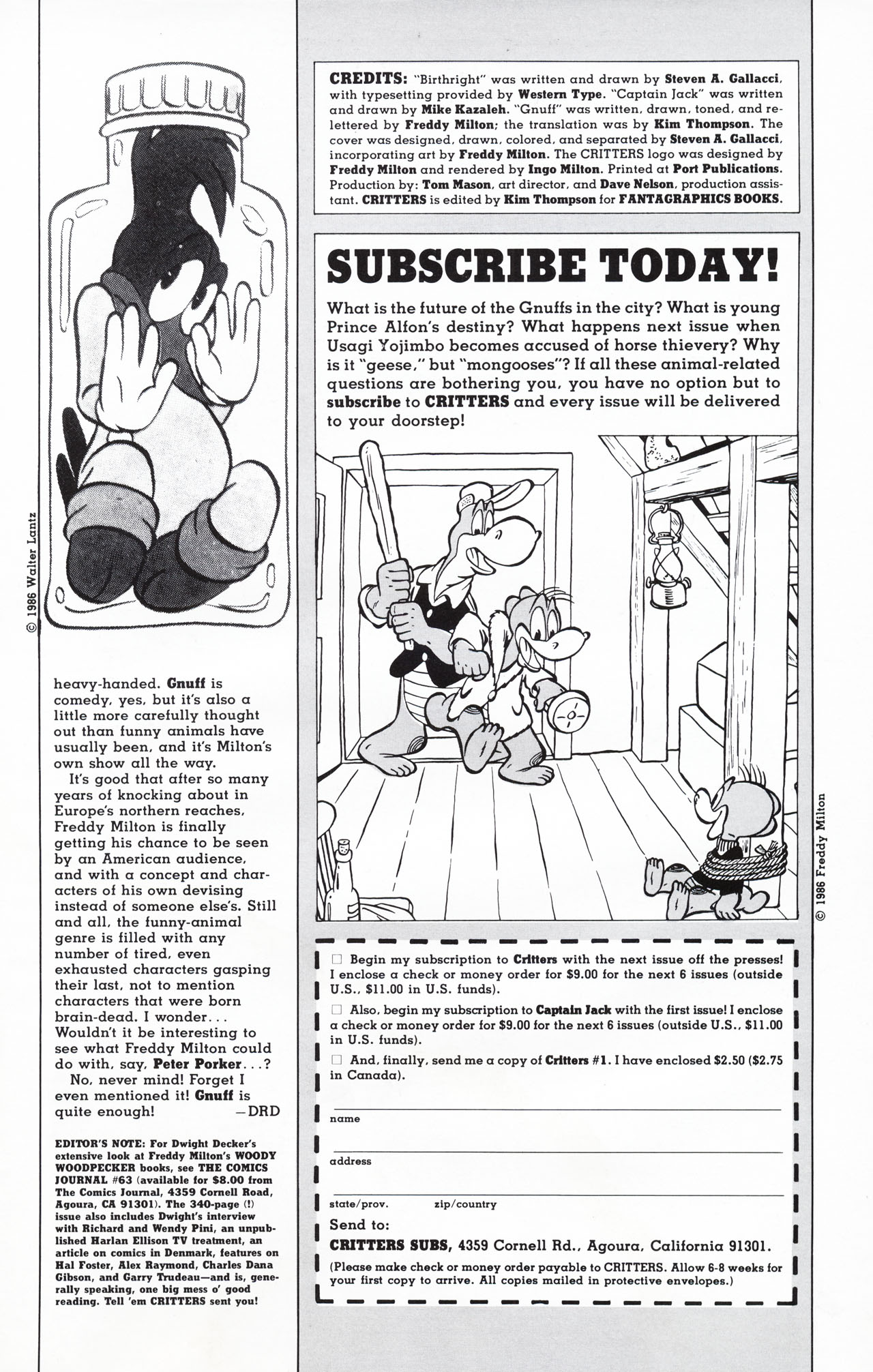 Read online Critters comic -  Issue #2 - 35