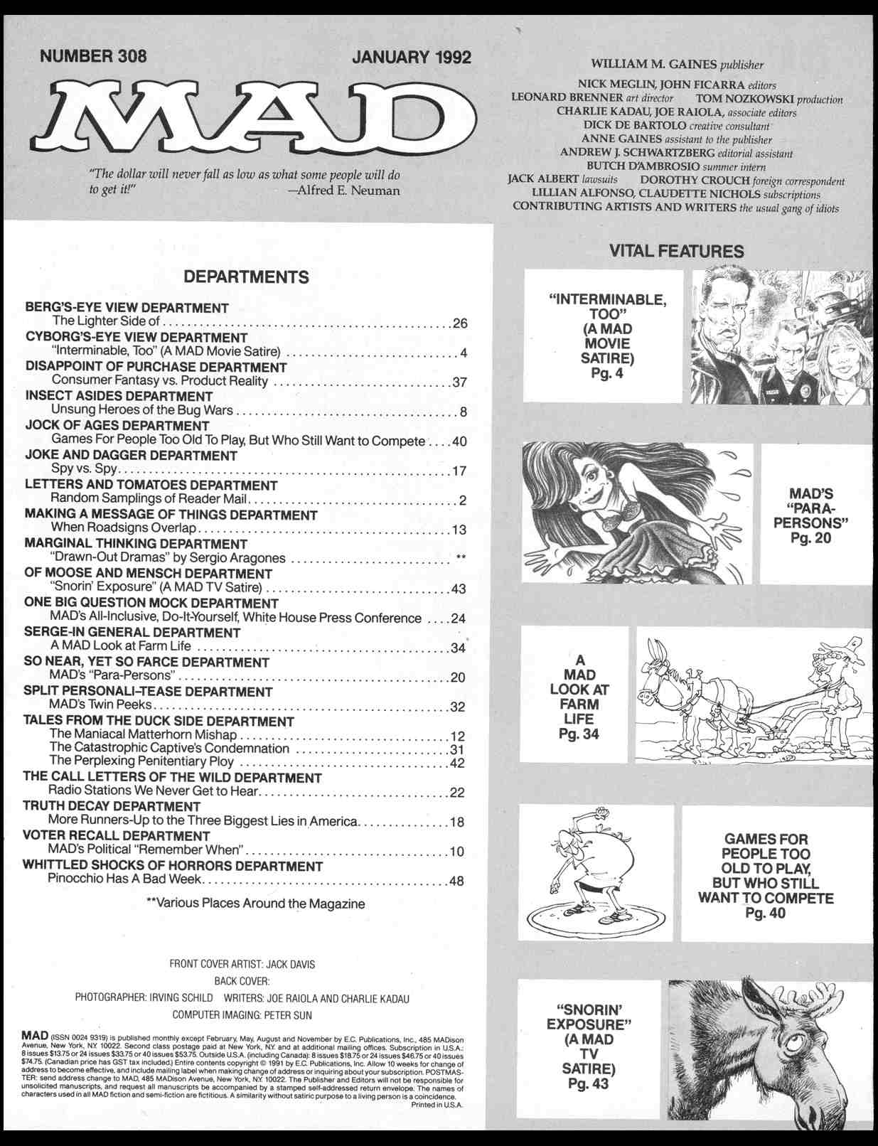 Read online MAD comic -  Issue #308 - 3