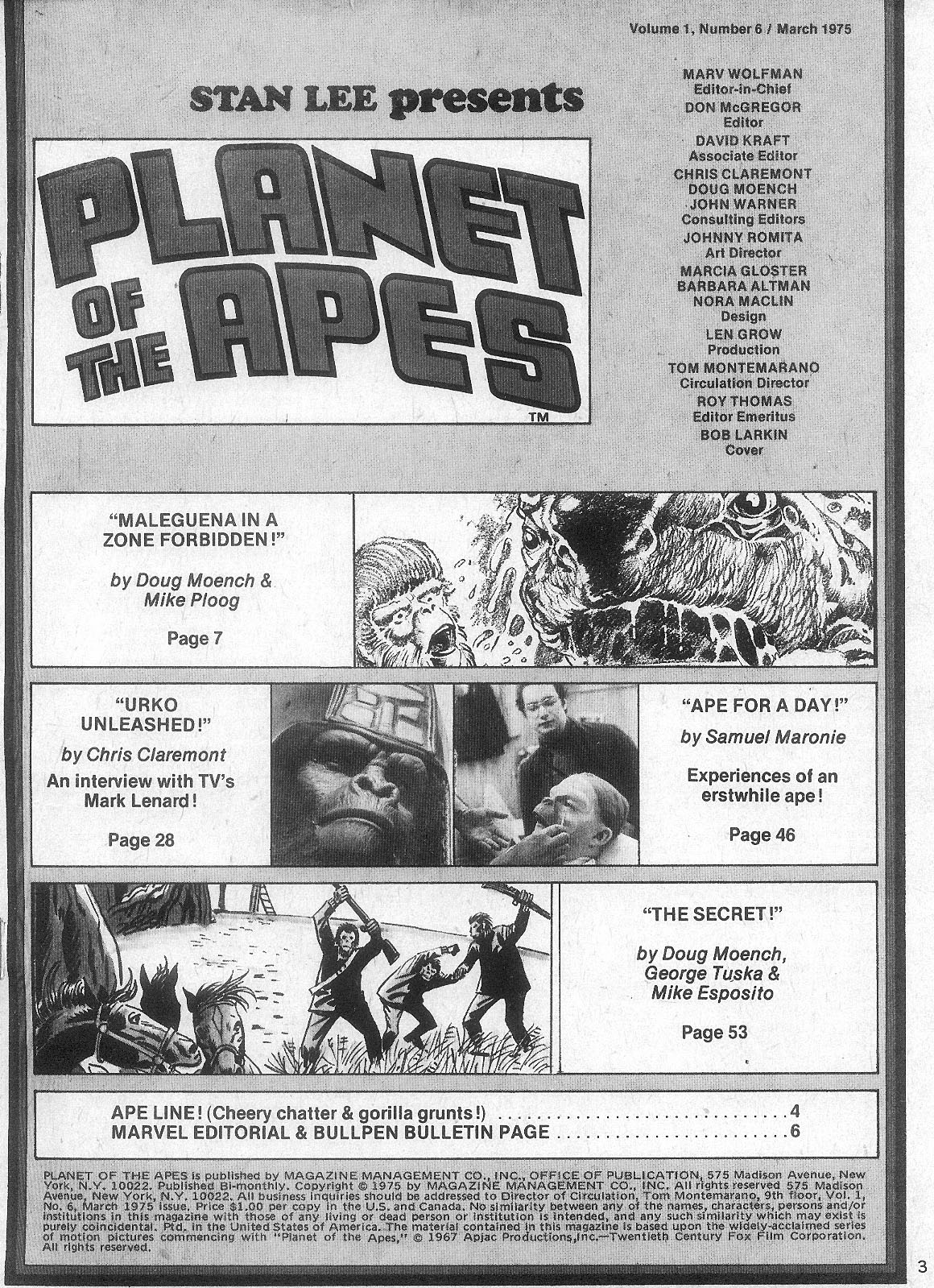 Read online Planet of the Apes comic -  Issue #6 - 3