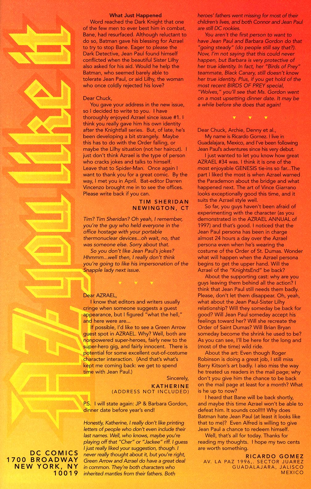 Read online Azrael (1995) comic -  Issue #37 - 24