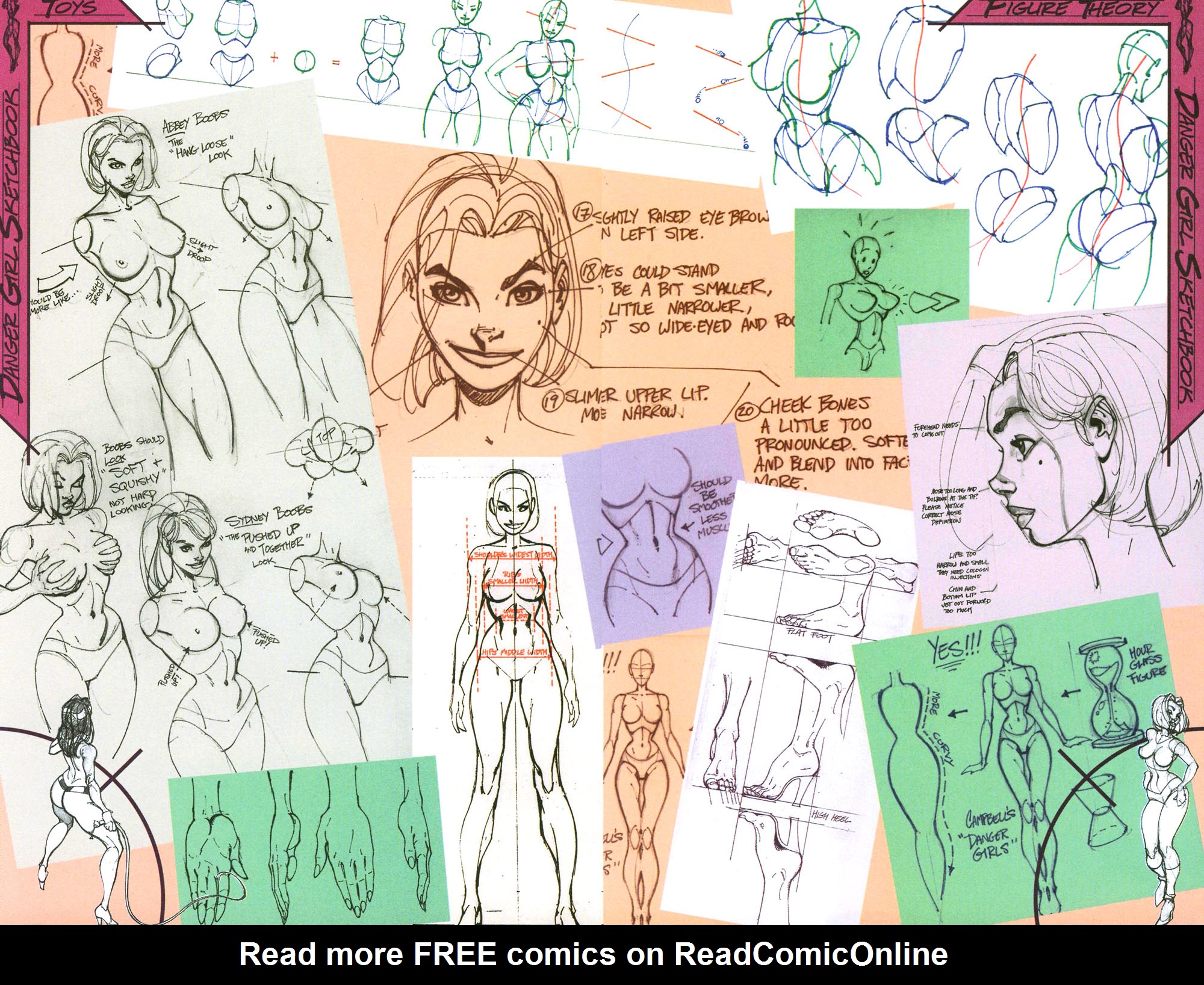 Read online J. Scott Campbell's Danger Girl Sketchbook comic -  Issue # Full - 17