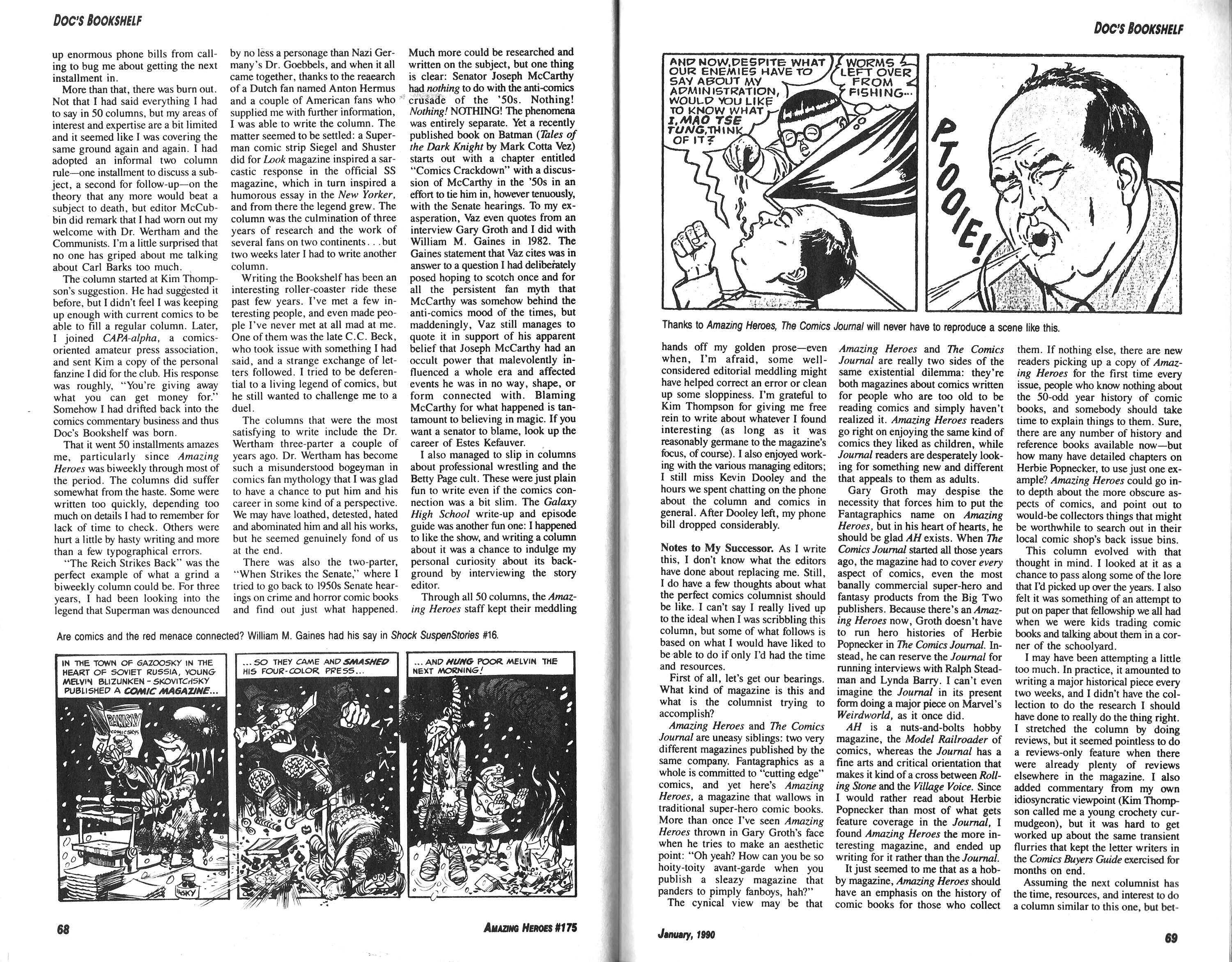 Read online Amazing Heroes comic -  Issue #175 - 35