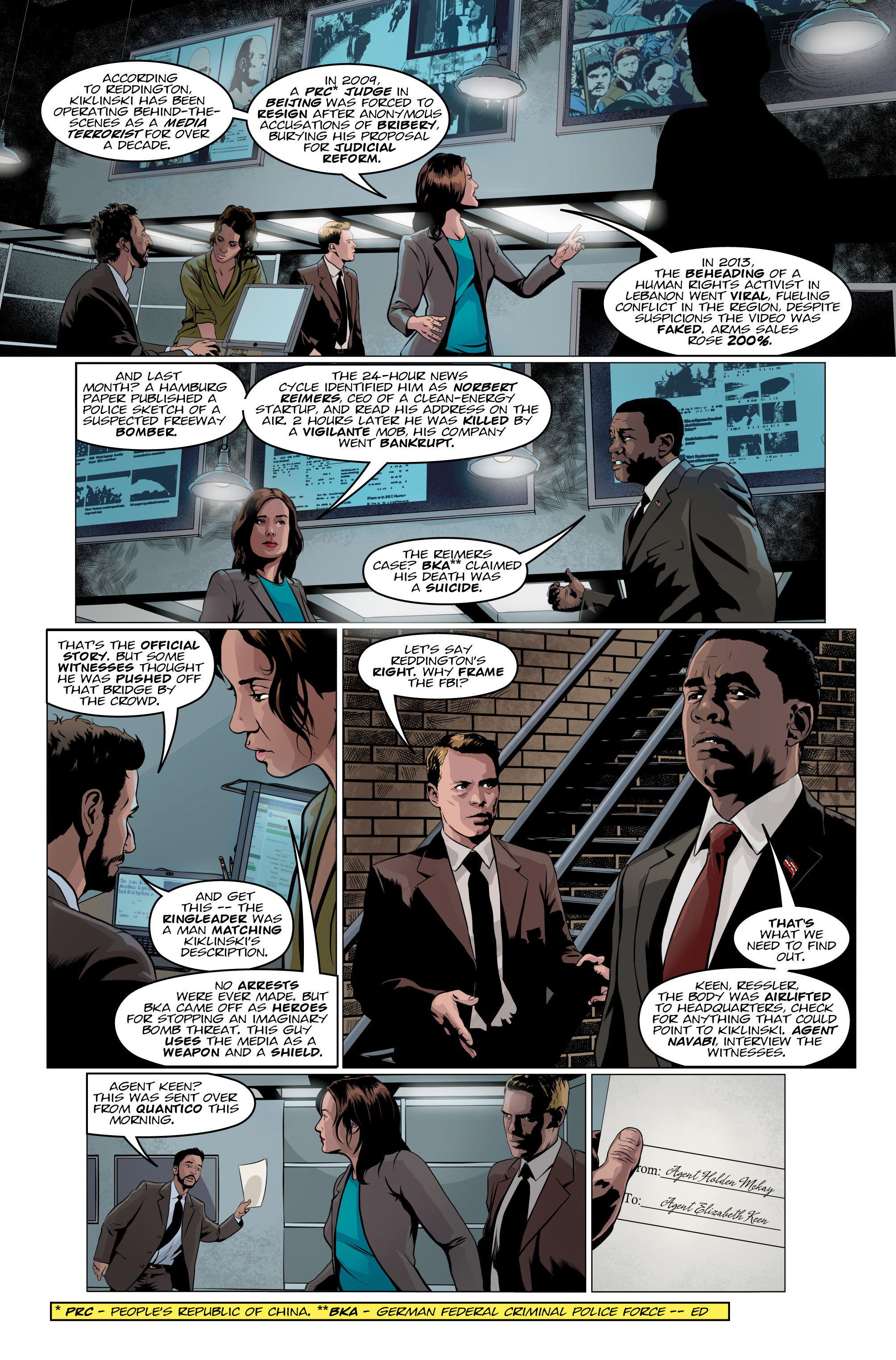 Read online The Blacklist comic -  Issue #1 - 14