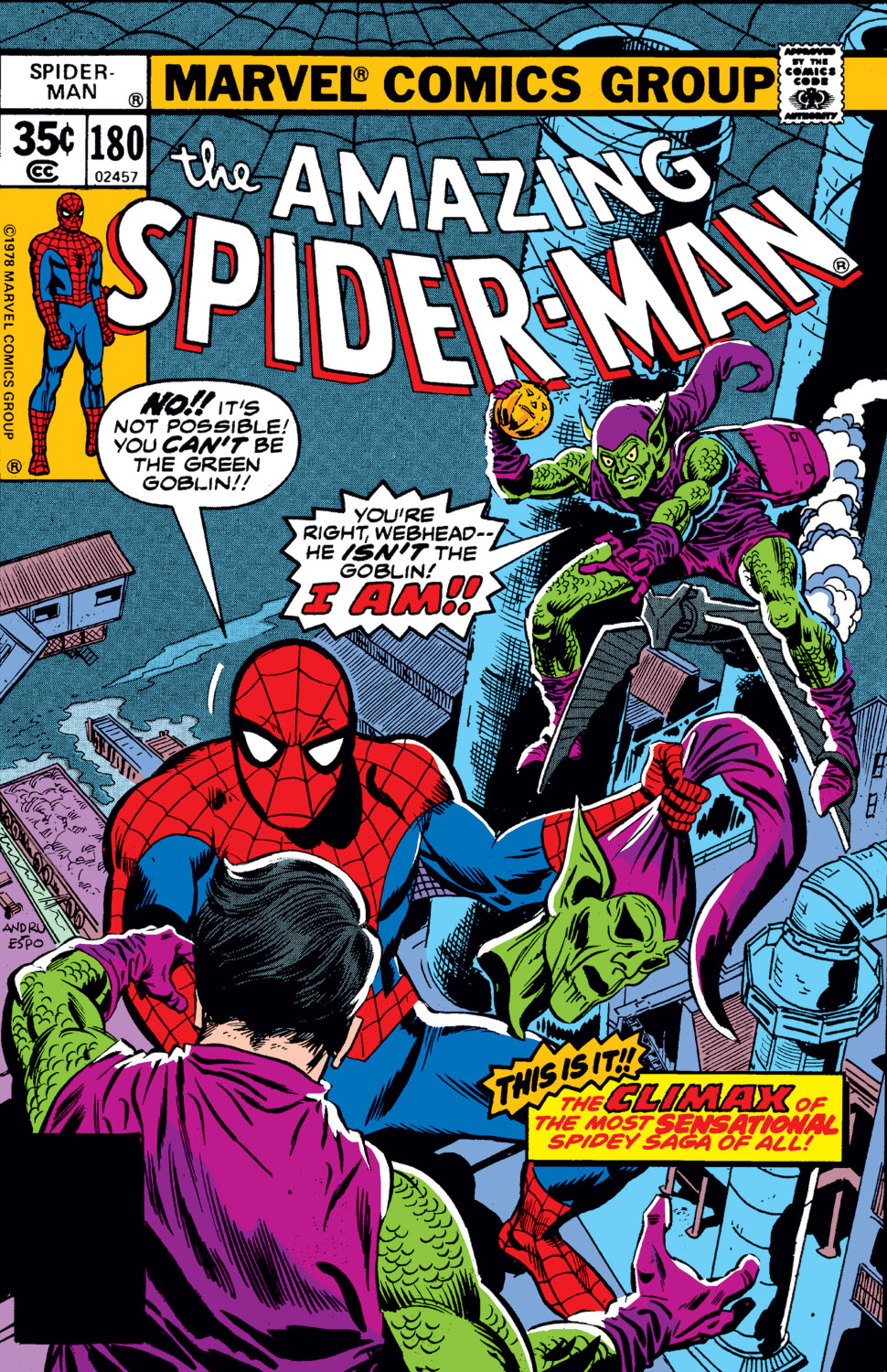Read online The Amazing Spider-Man (1963) comic -  Issue #180 - 1