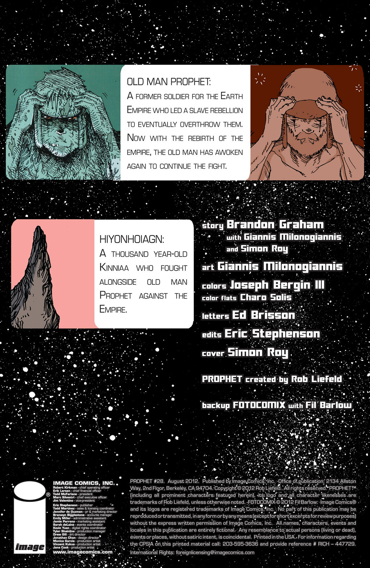 Read online Prophet comic -  Issue #28 - 2