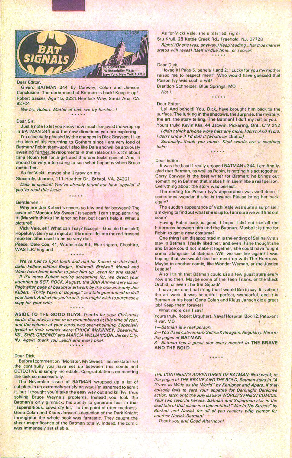 Read online Batman (1940) comic -  Issue #349 - 26