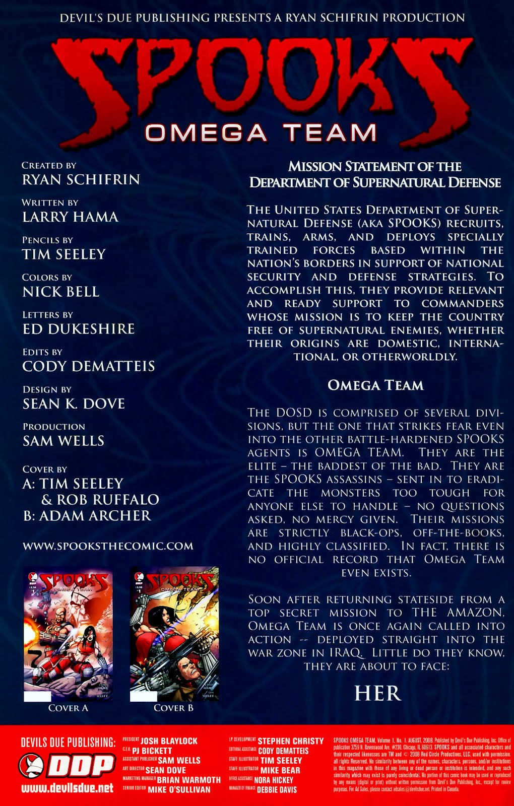 Spooks: Omega Team 1 Page 2