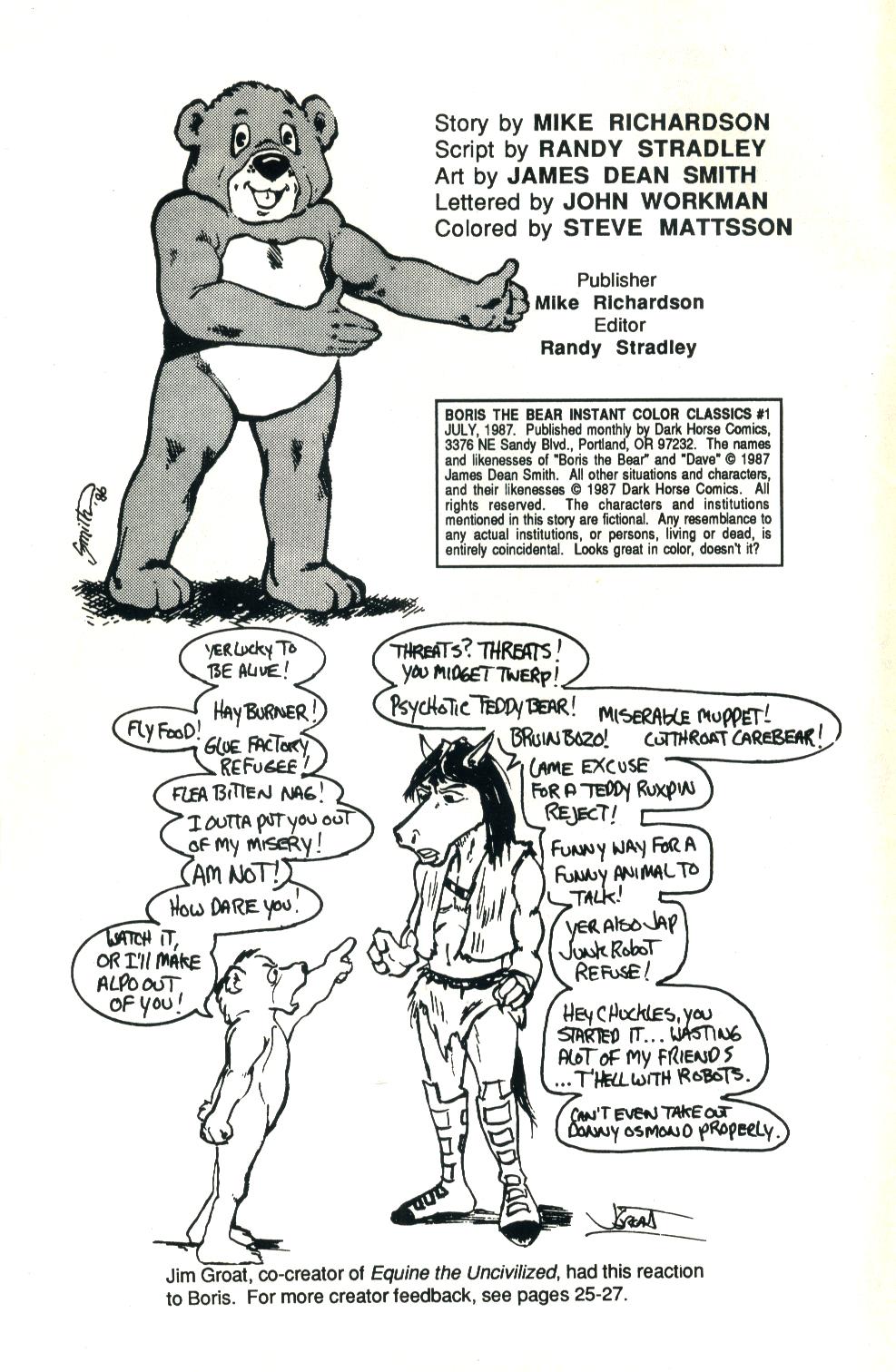 Read online Boris the Bear Instant Color Classics comic -  Issue #1 - 2