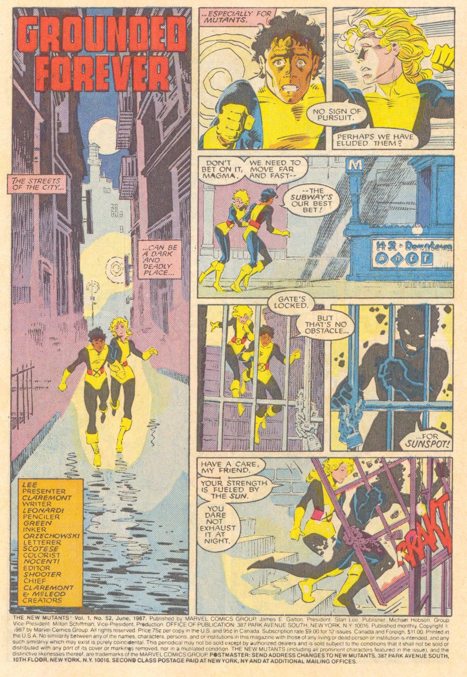 Read online The New Mutants comic -  Issue #52 - 2