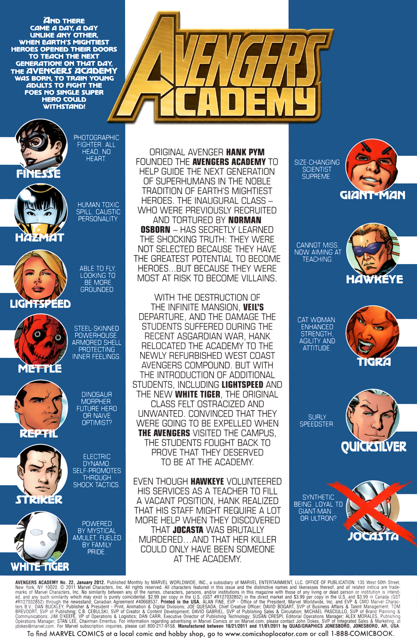 Read online Avengers Academy comic -  Issue #22 - 2
