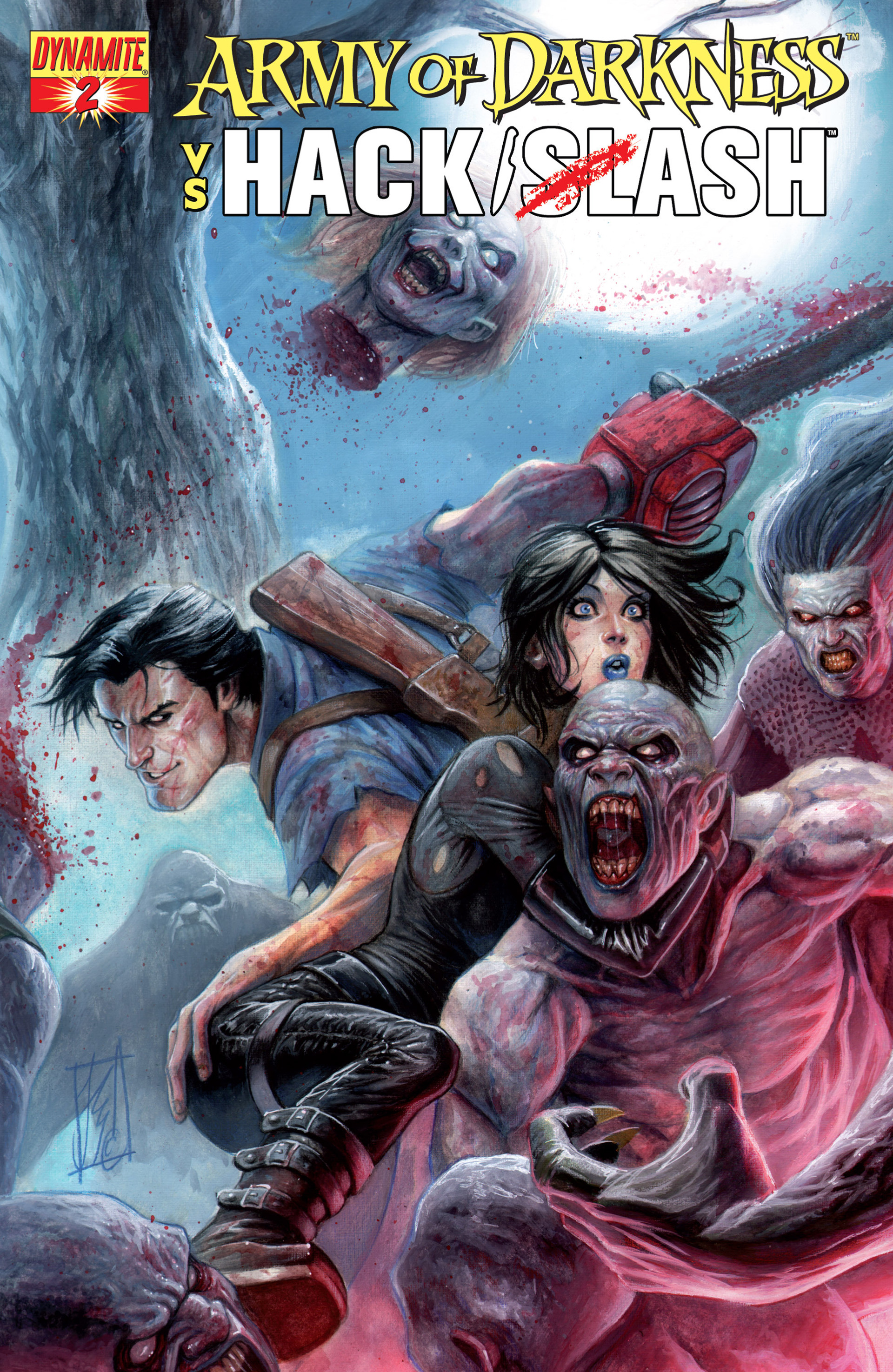 Read online Army of Darkness vs. Hack/Slash comic -  Issue #2 - 1