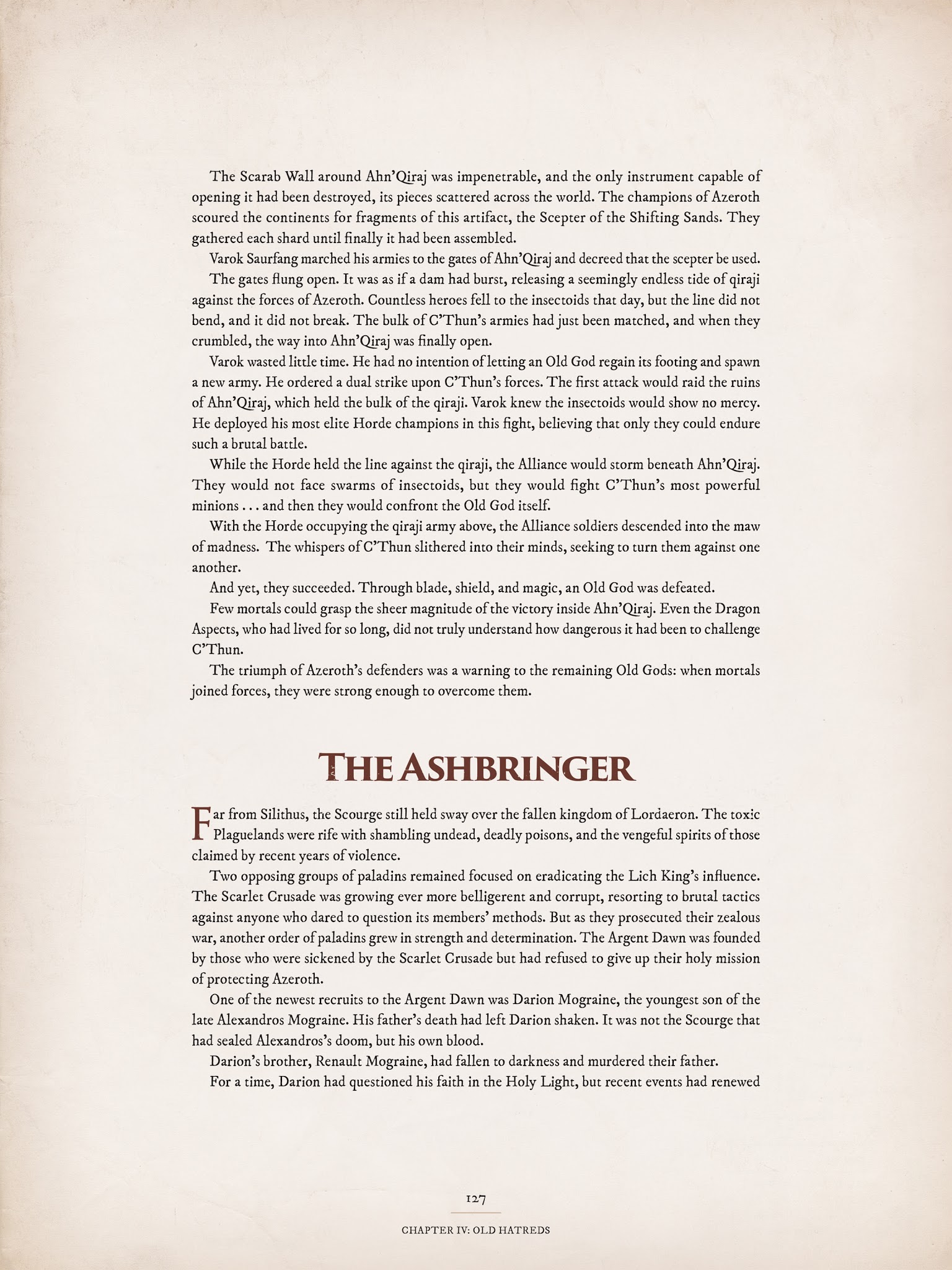 Read online World of Warcraft Chronicle Vol. 3 comic -  Issue # Full - 123