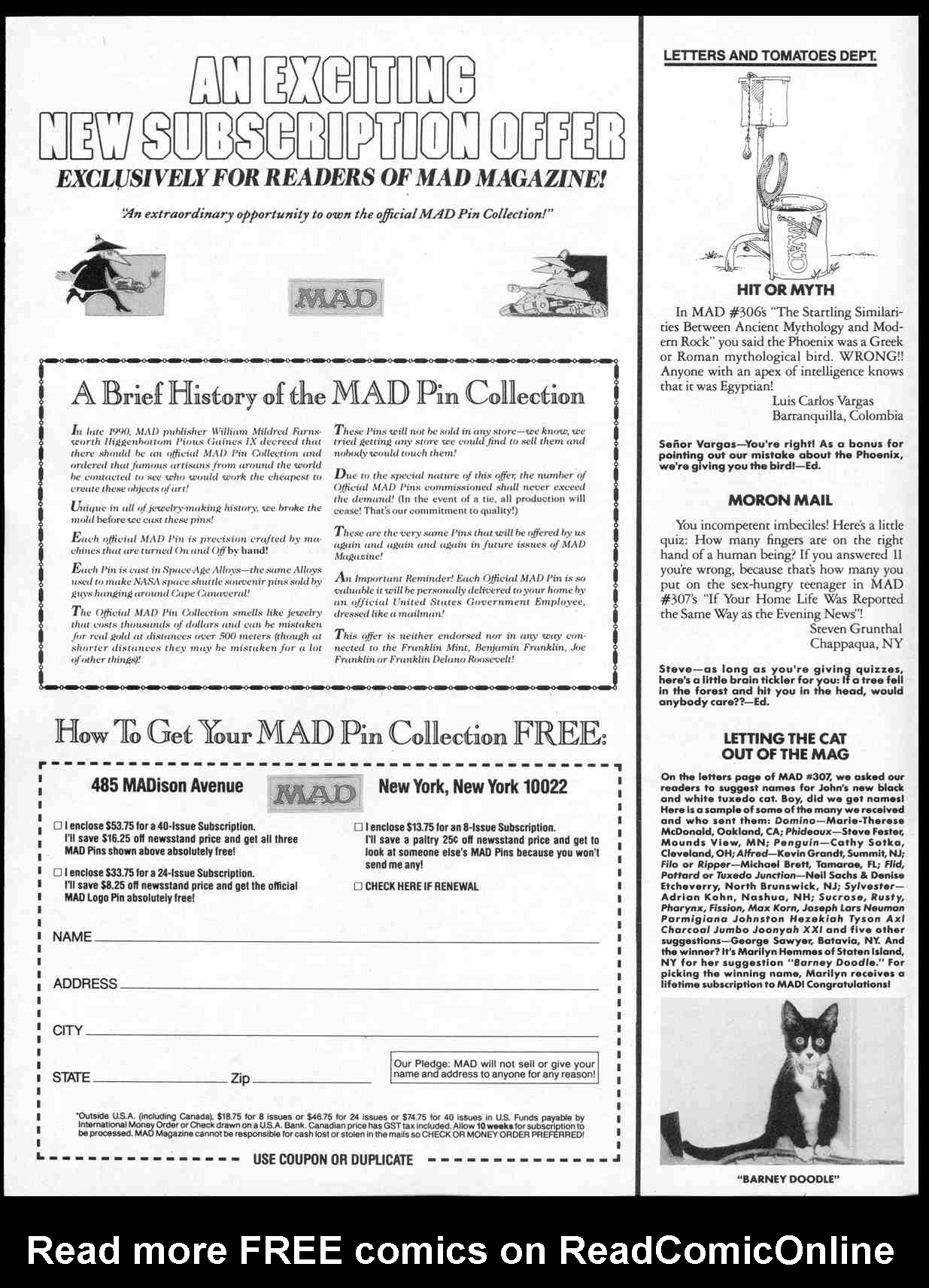 Read online MAD comic -  Issue #309 - 4