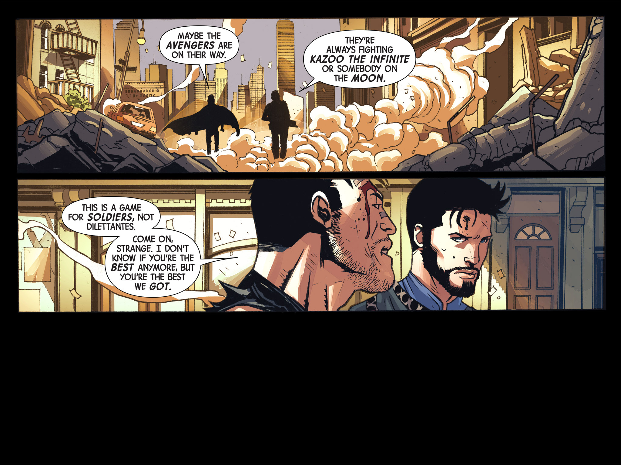 Read online Doctor Strange/Punisher: Magic Bullets Infinite Comic comic -  Issue #7 - 40