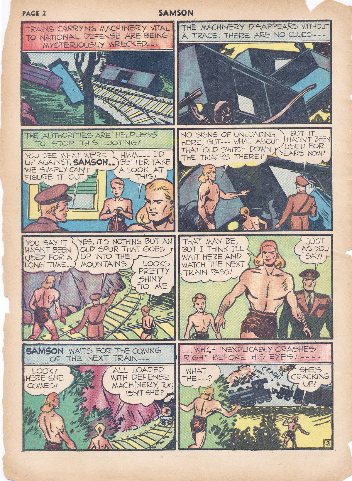 Read online Samson (1940) comic -  Issue #4 - 4