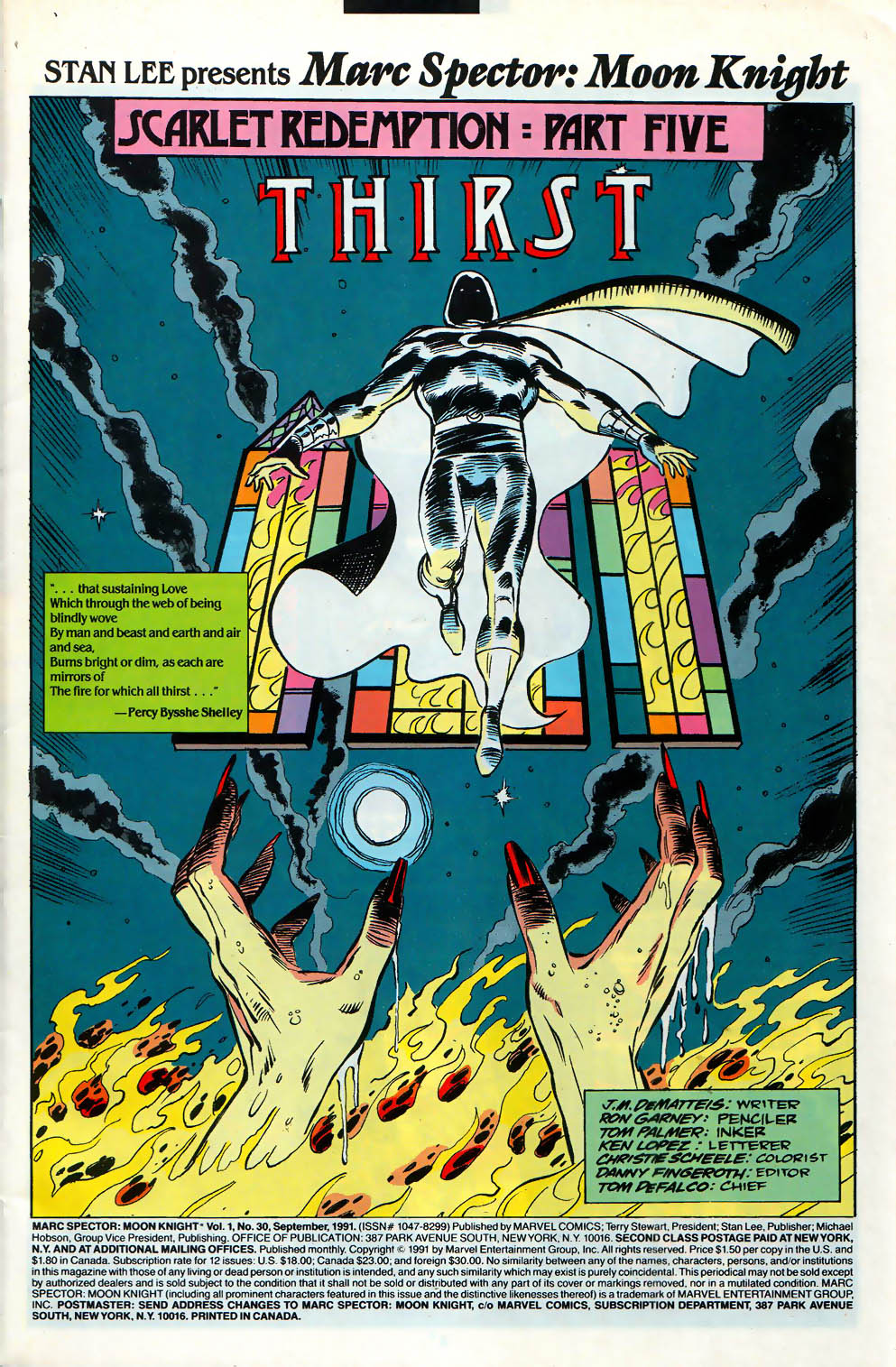 Read online Marc Spector: Moon Knight comic -  Issue #30 - 2