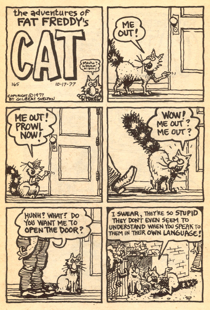Read online Adventures of Fat Freddy's Cat comic -  Issue #4 - 19