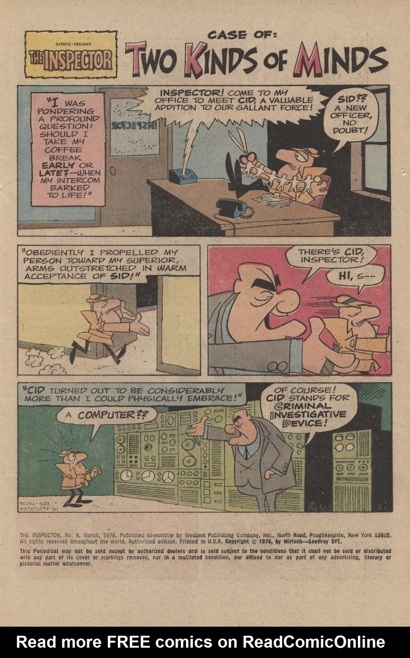 Read online The Inspector (1974) comic -  Issue #8 - 3