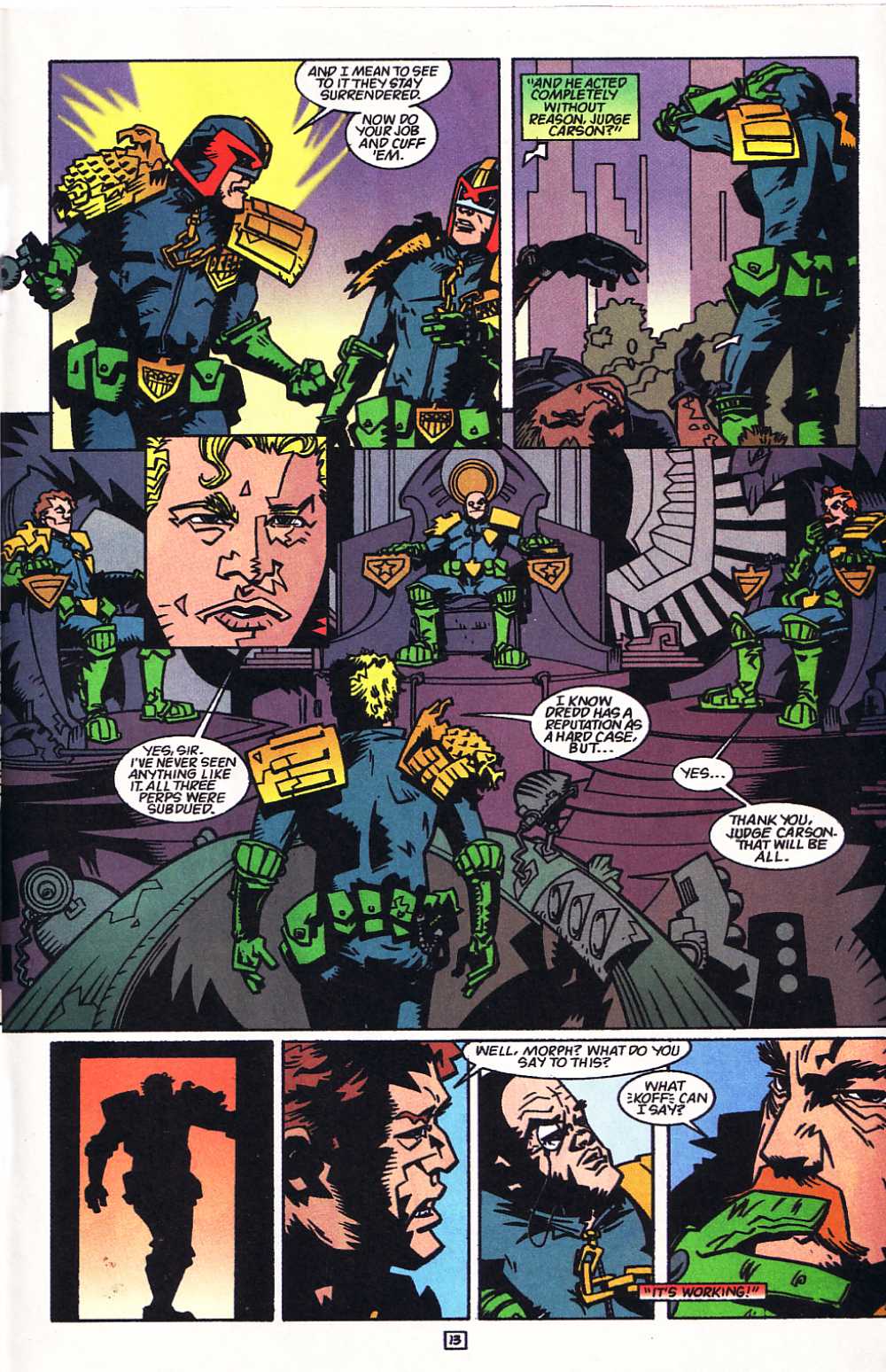Read online Judge Dredd: Legends of the Law comic -  Issue #8 - 14