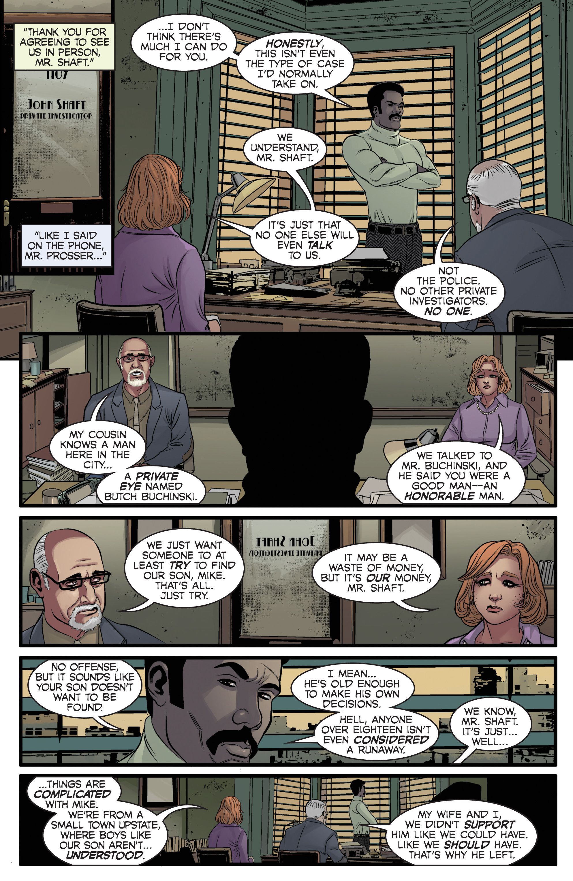 Read online Shaft: Imitation of Life comic -  Issue #1 - 13