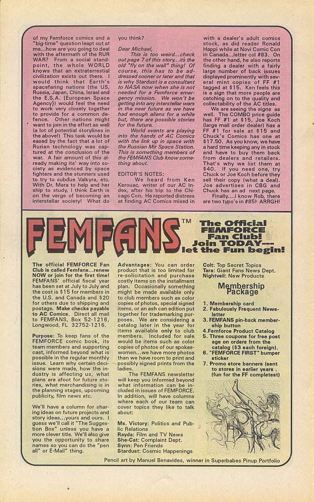 Read online Femforce comic -  Issue #86 - 33