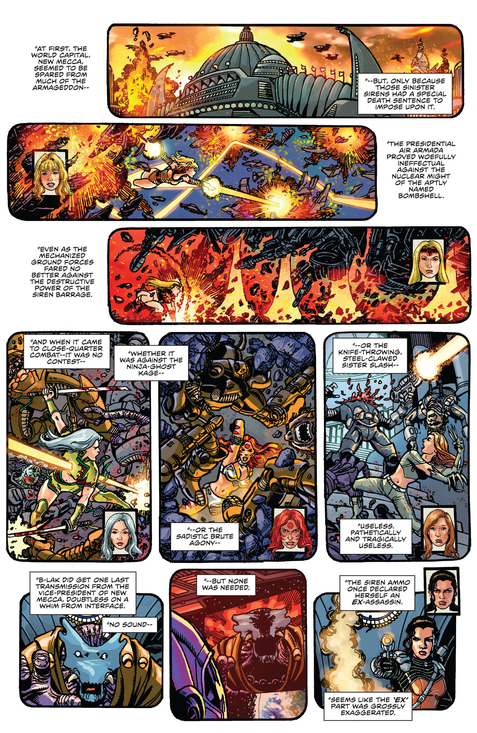 Read online George Pérez's Sirens comic -  Issue #4 - 5