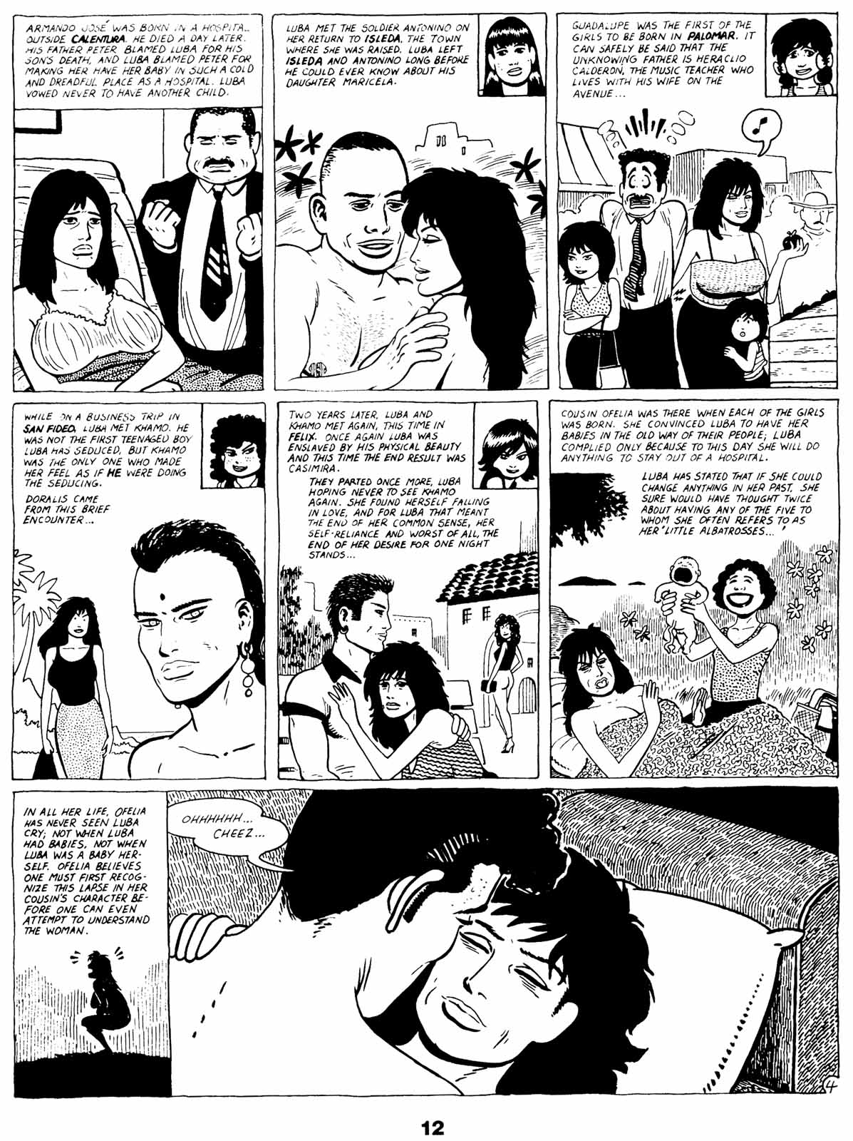 Read online Love and Rockets (1982) comic -  Issue #21 - 14