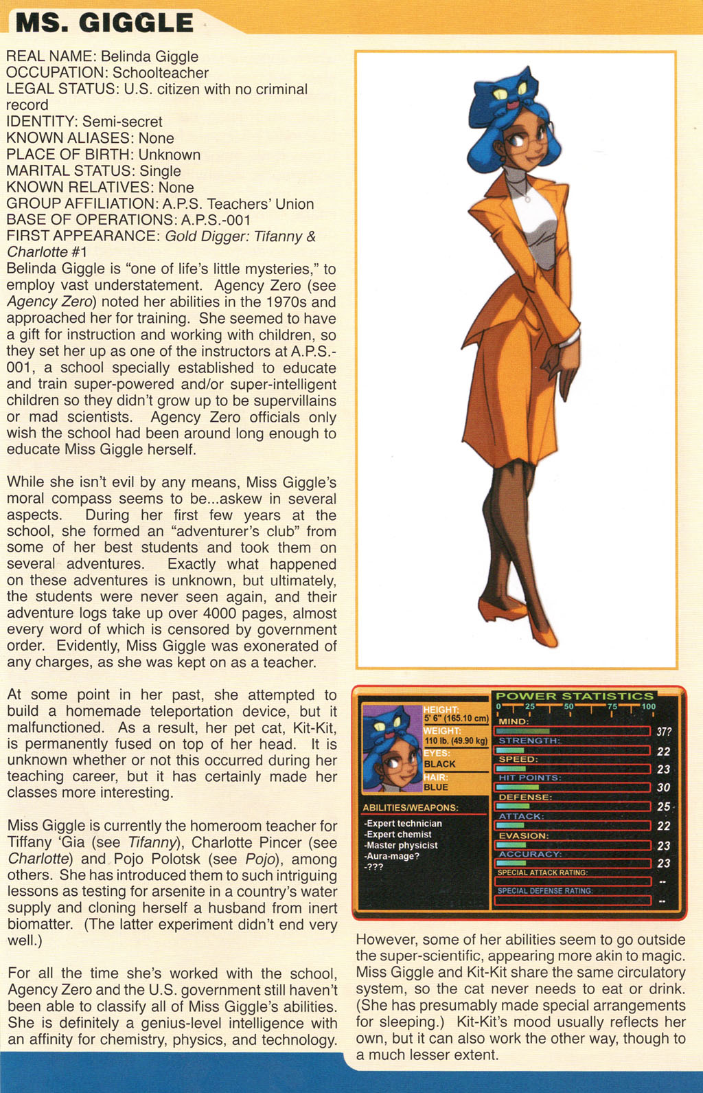 Read online Gold Digger Sourcebook: The Official Handbook of the GD Universe comic -  Issue #17 - 16