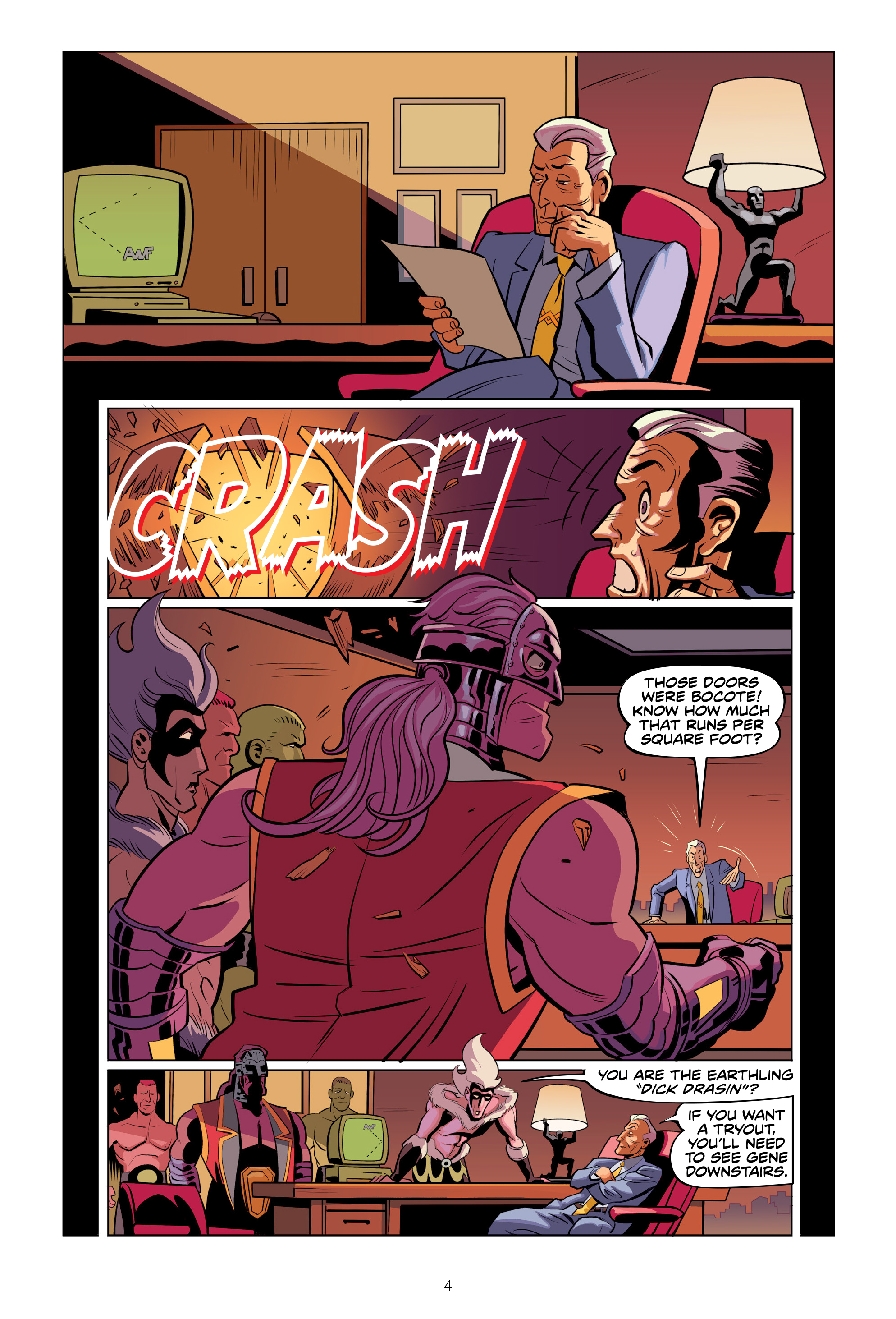 Read online Invasion from Planet Wrestletopia comic -  Issue #3 - 4