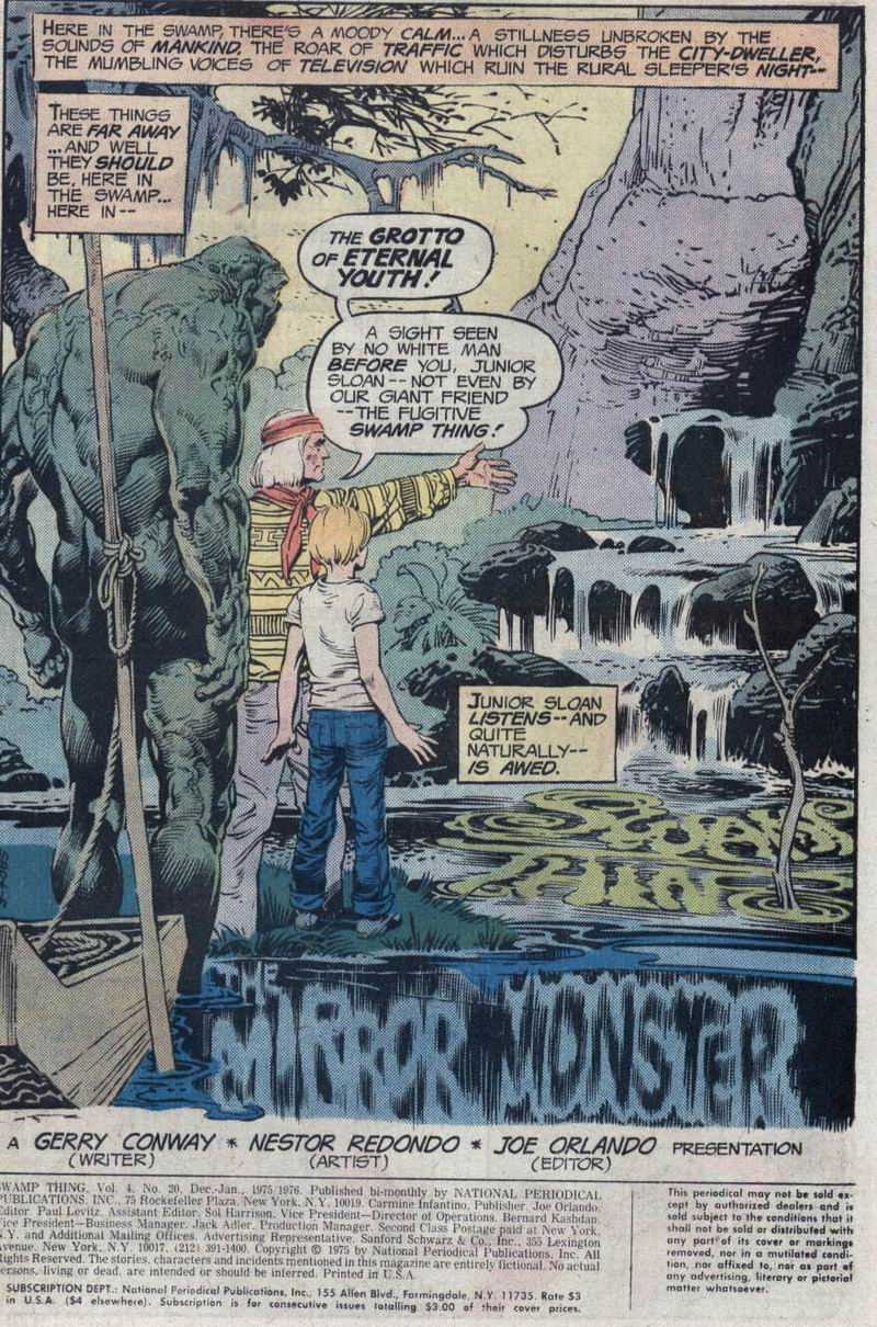 Read online Swamp Thing (1972) comic -  Issue #20 - 2