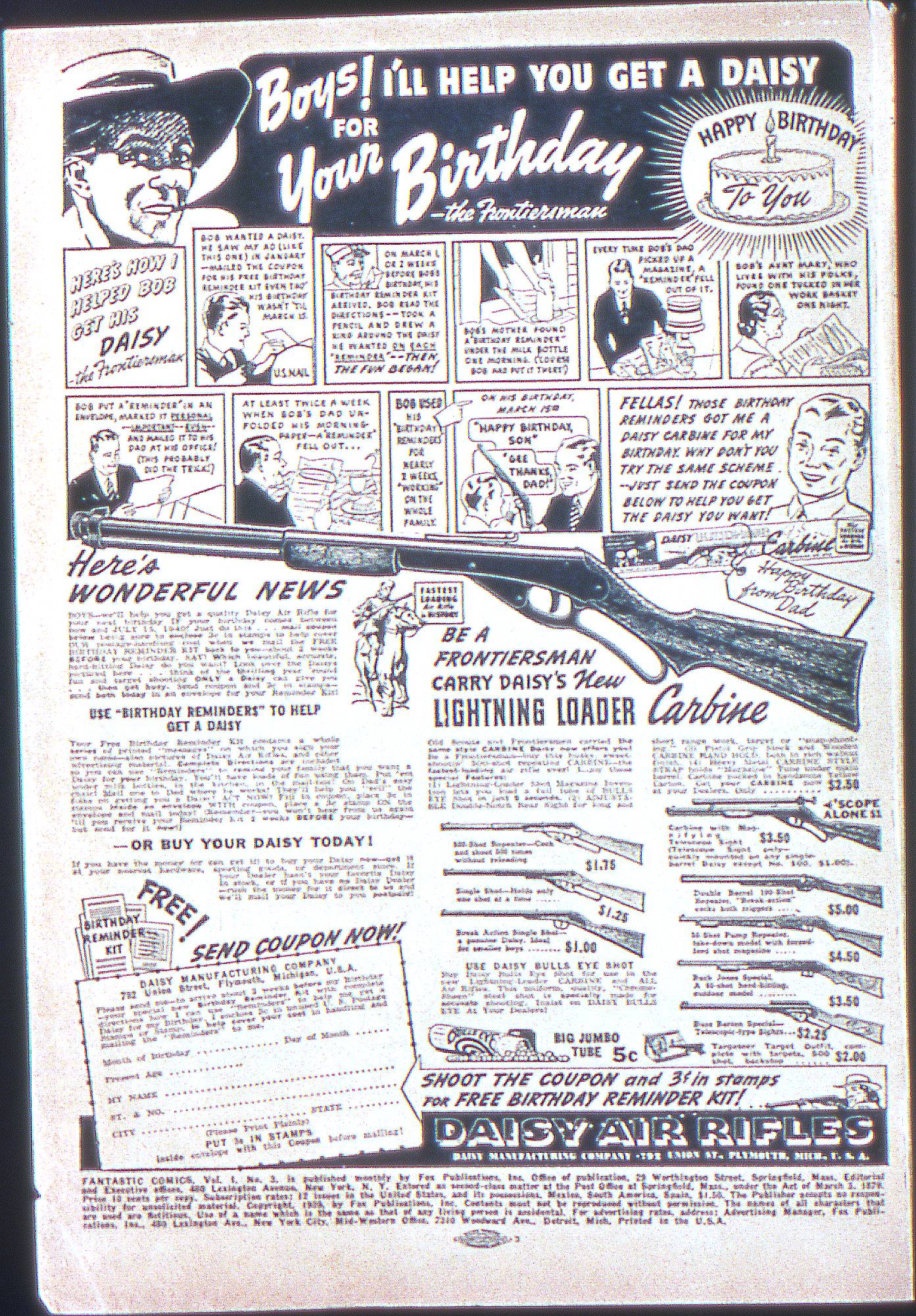 Read online Fantastic Comics comic -  Issue #3 - 3